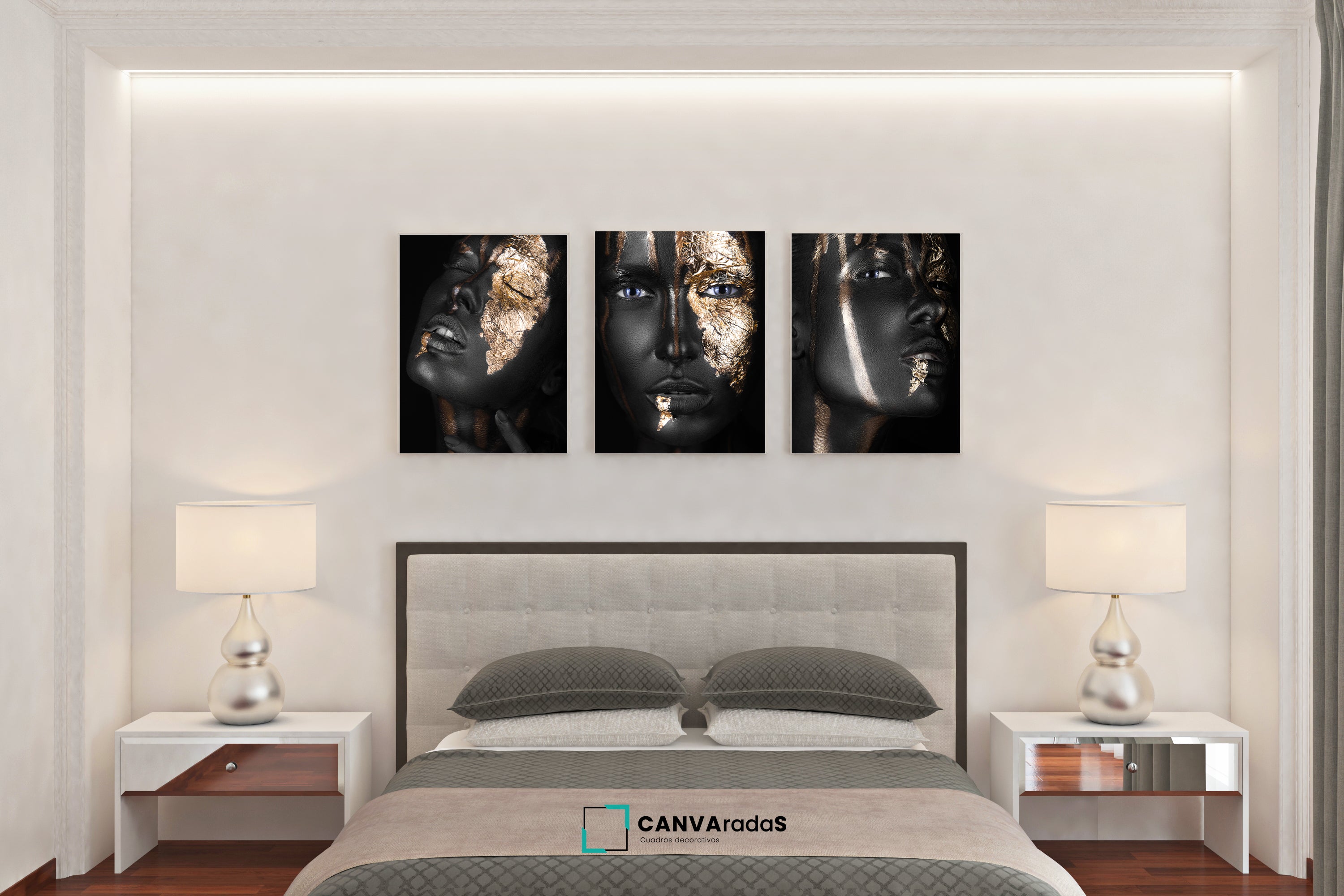 Tríptico Decorativo — 3 Piezas en Canvas