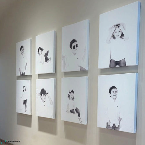 Canvas personalizados niños instalados en pared