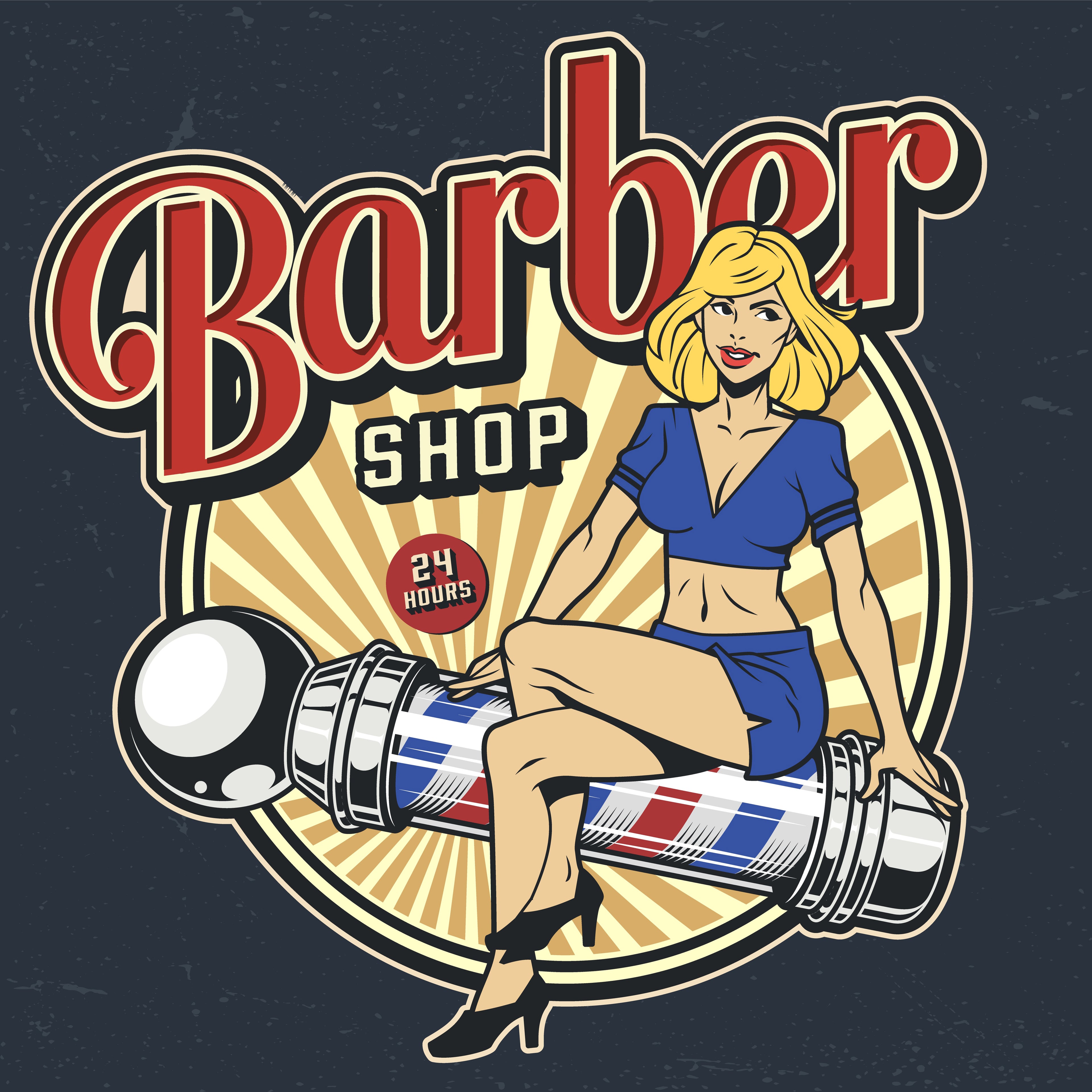 Barbería 023 - Cuadro canvas Canvaradas