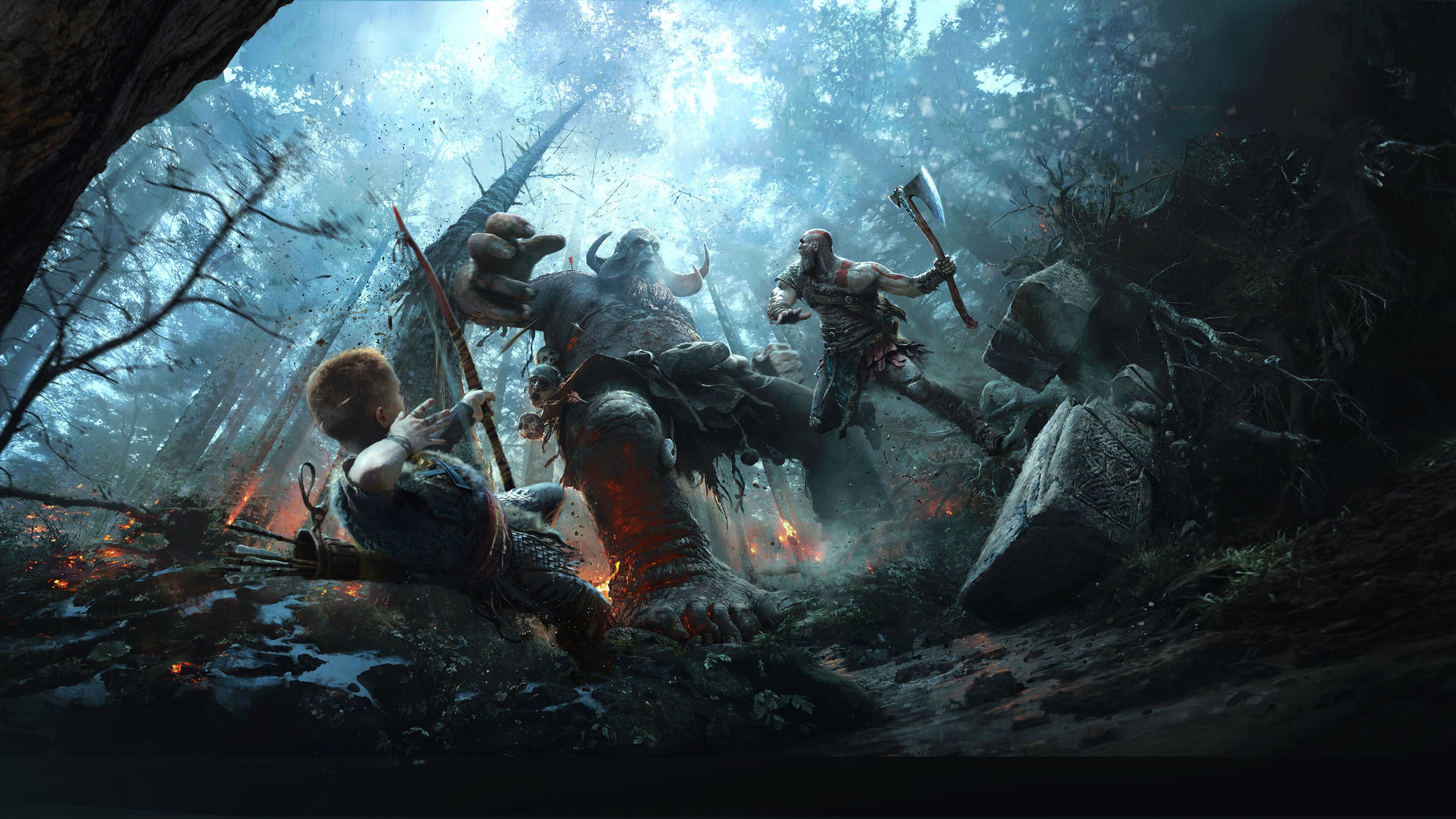 God of War 033 - cuadro gamer decorativo en canvas
