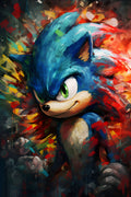 Sonic 036 - cuadro gamer decorativo en canvas