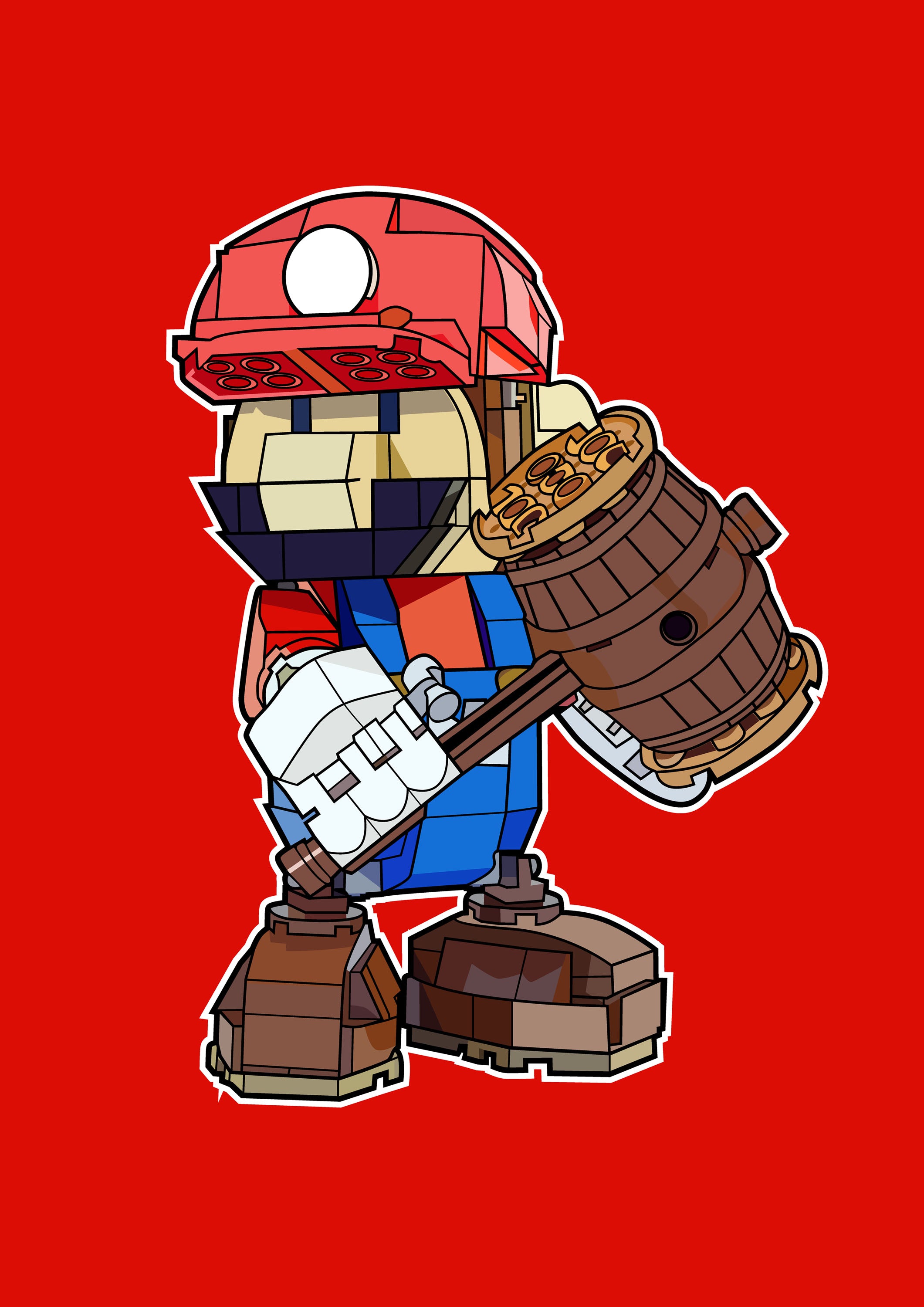 Funko Lego 020 - cuadro decorativo en canvas