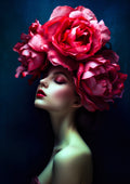 Mujer floral 033 - Cuadro canvas Canvaradas