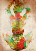 Música Artística 001 - cuadro decorativo en canvas
