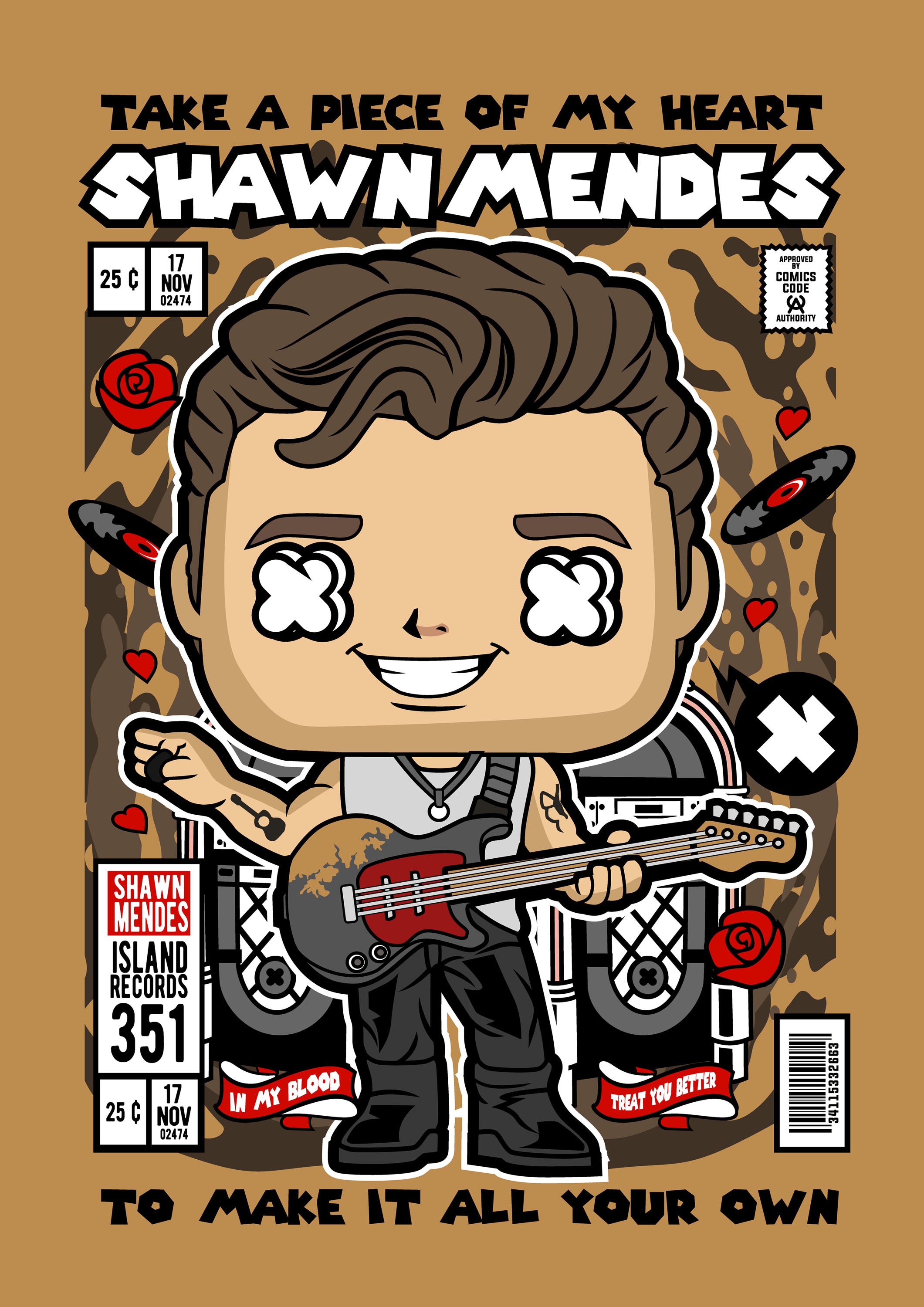 Funko Música 089 - cuadro decorativo en canvas
