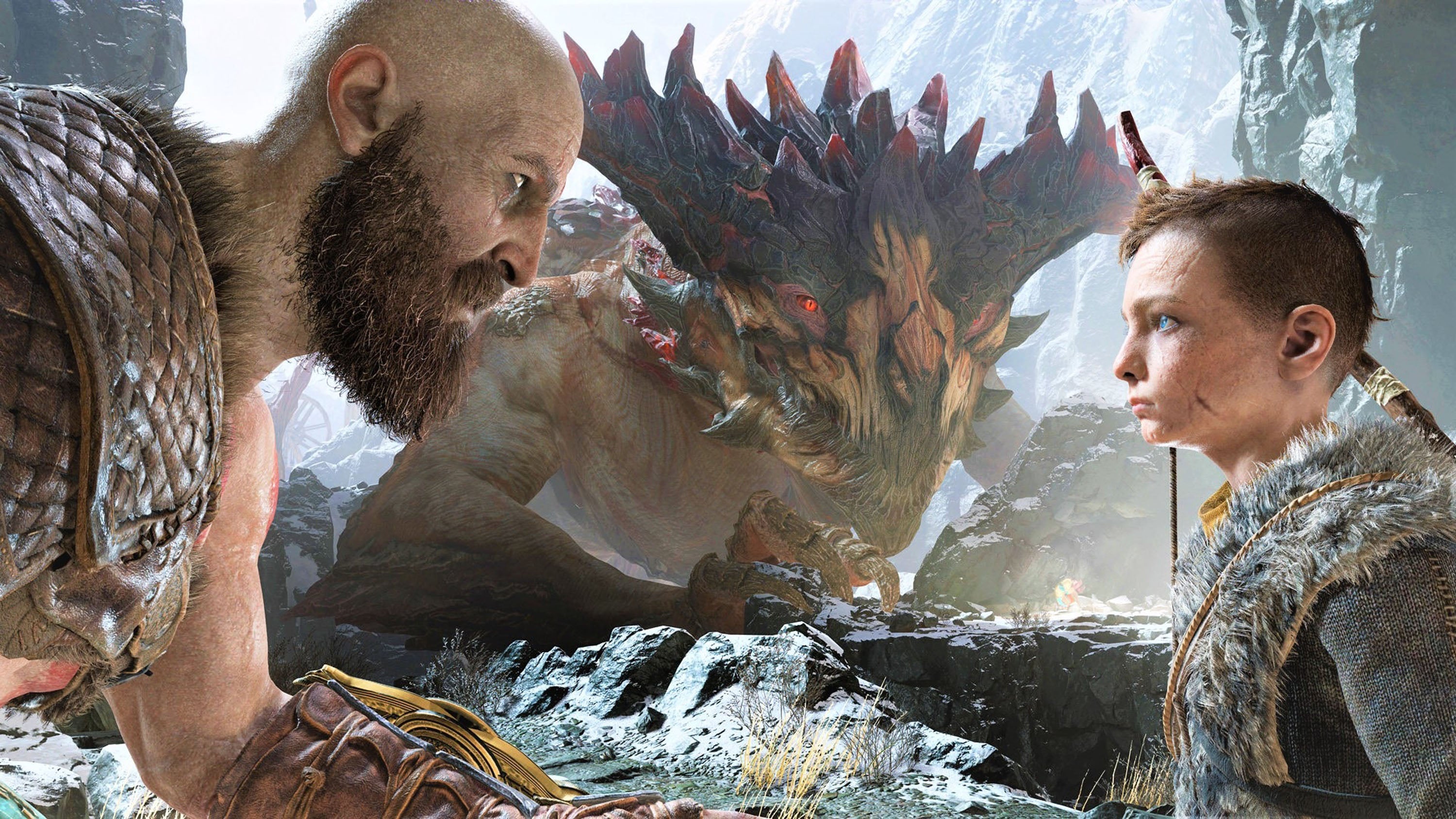 God of War 019 - cuadro gamer decorativo en canvas
