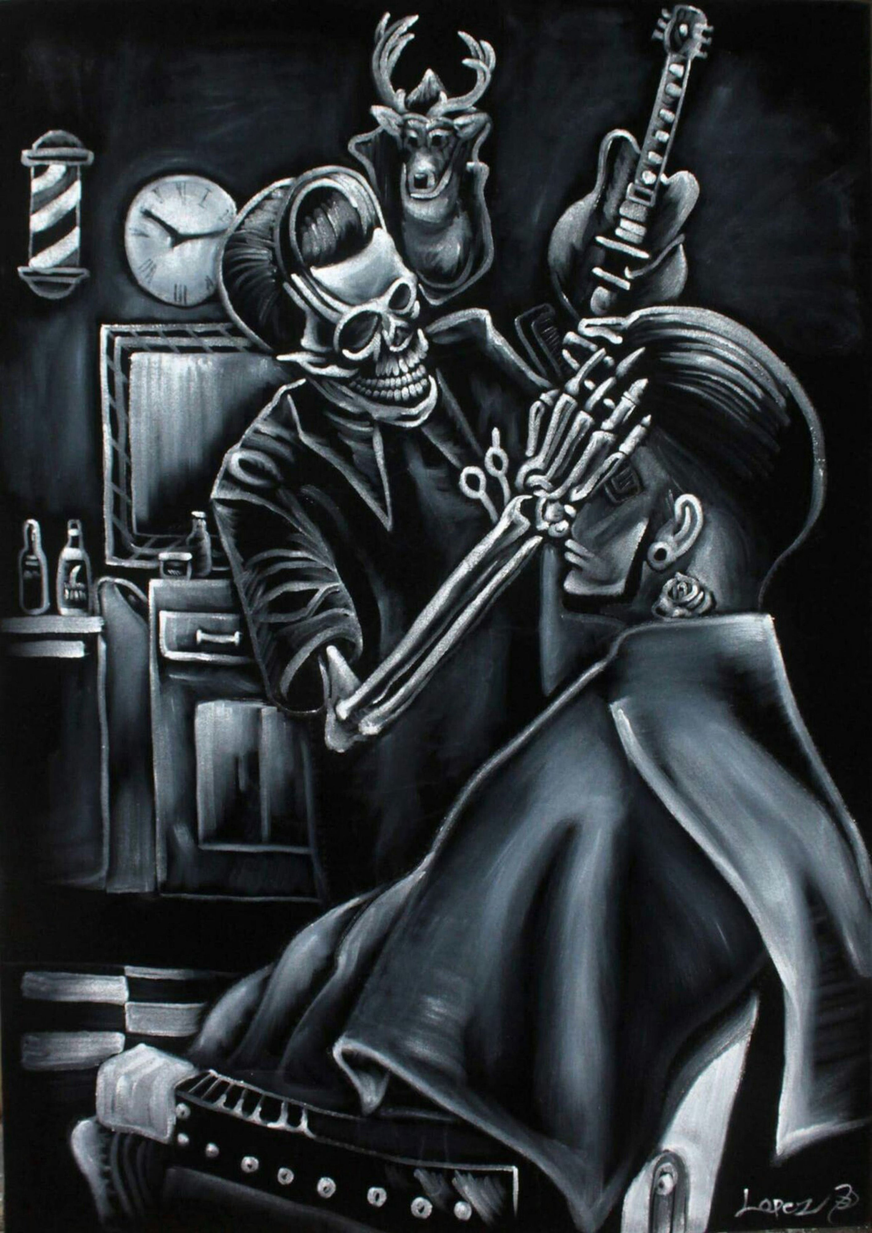 Barbería 052 - Cuadro canvas Canvaradas