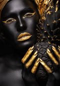 Negro y Dorado 078 - cuadro decorativo en canvas