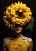Mujer floral 039 - Cuadro canvas Canvaradas