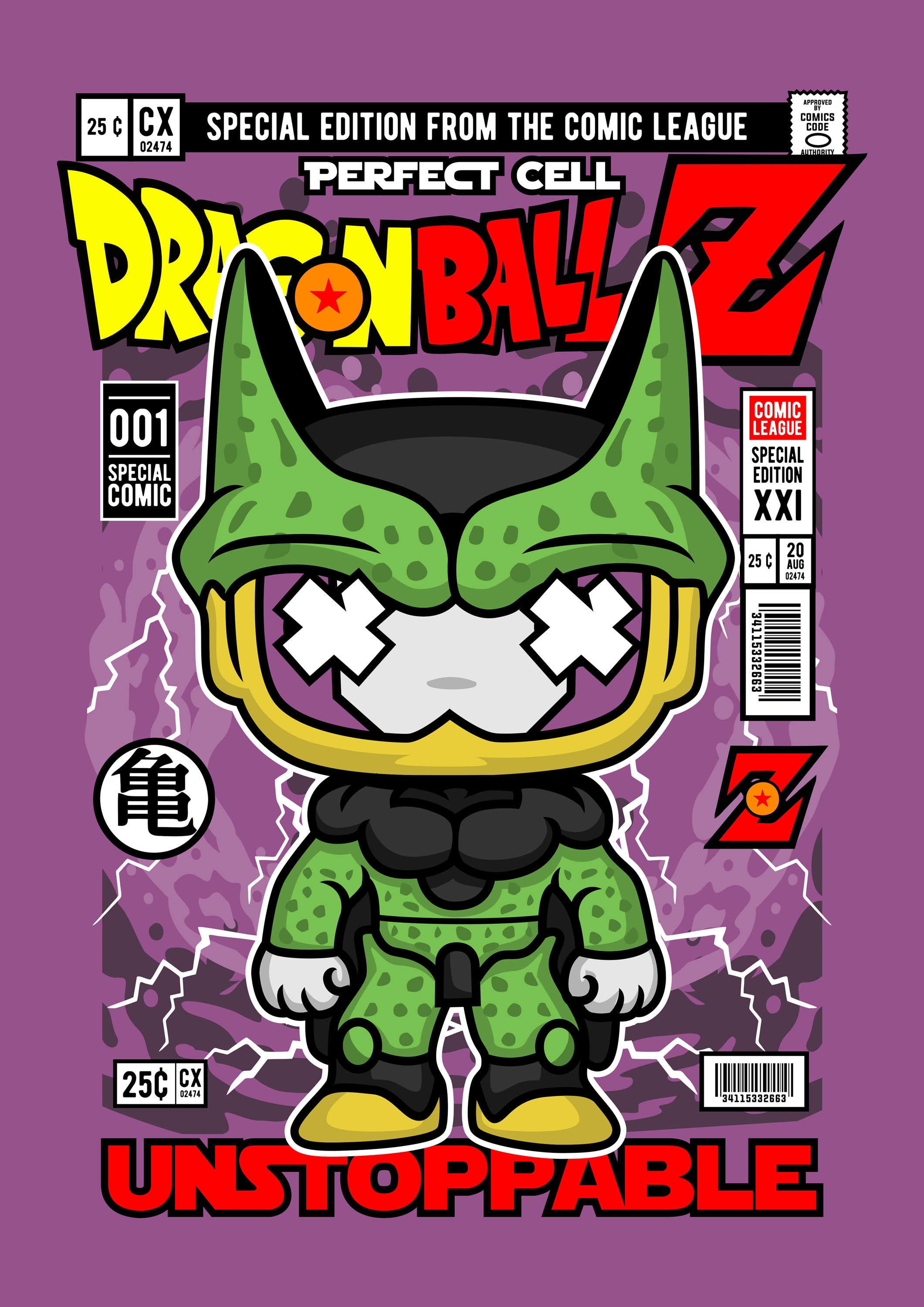 Funko Anime 007 - cuadro decorativo en canvas