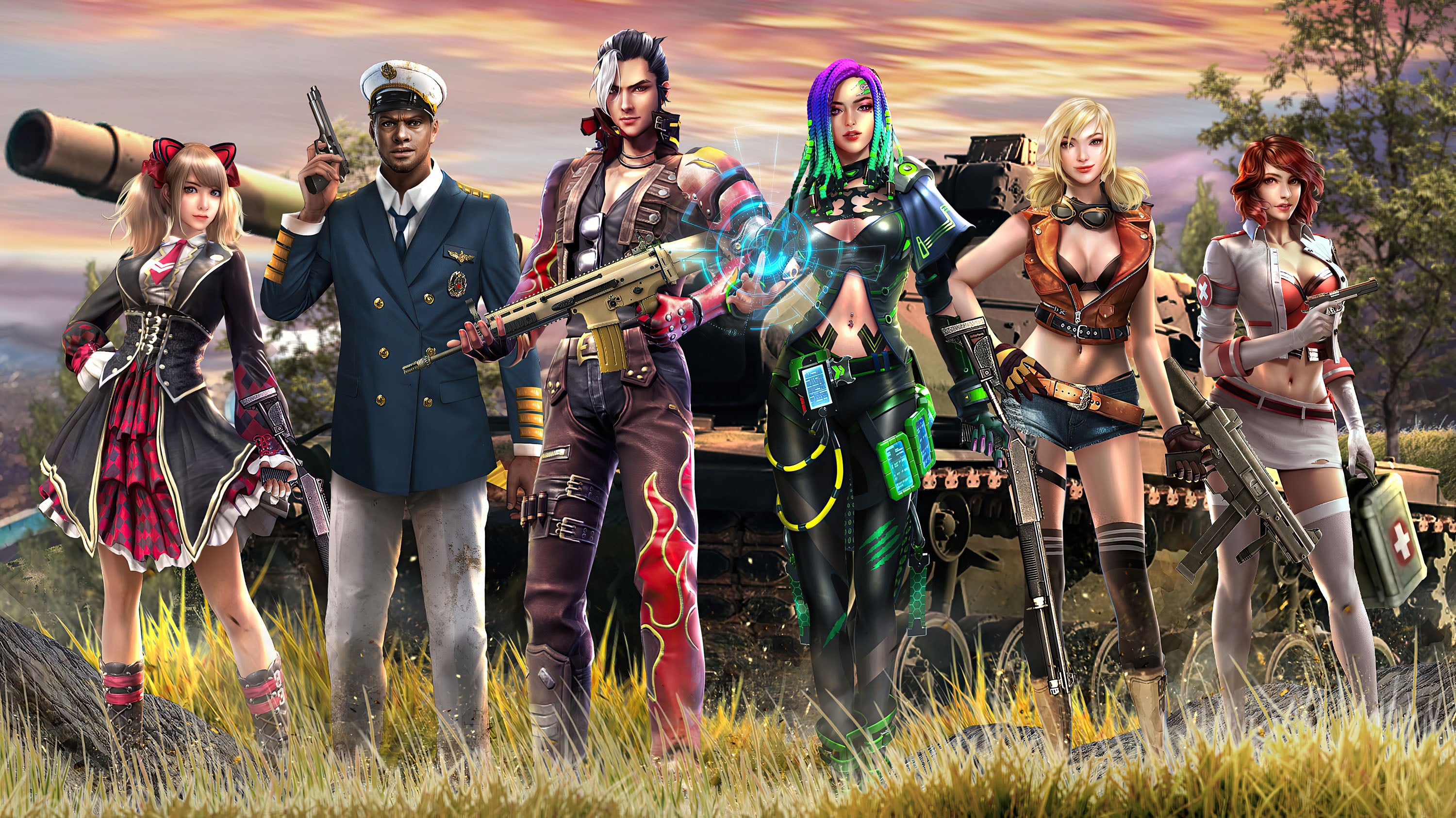 Free Fire 021 - cuadro gamer decorativo en canvas