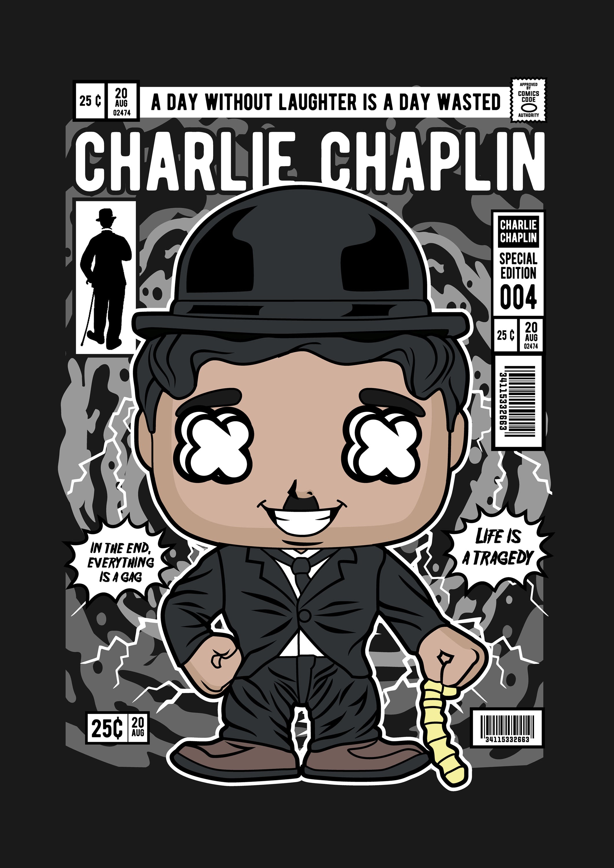 Funko Estrellas Pop 009 - cuadro decorativo en canvas