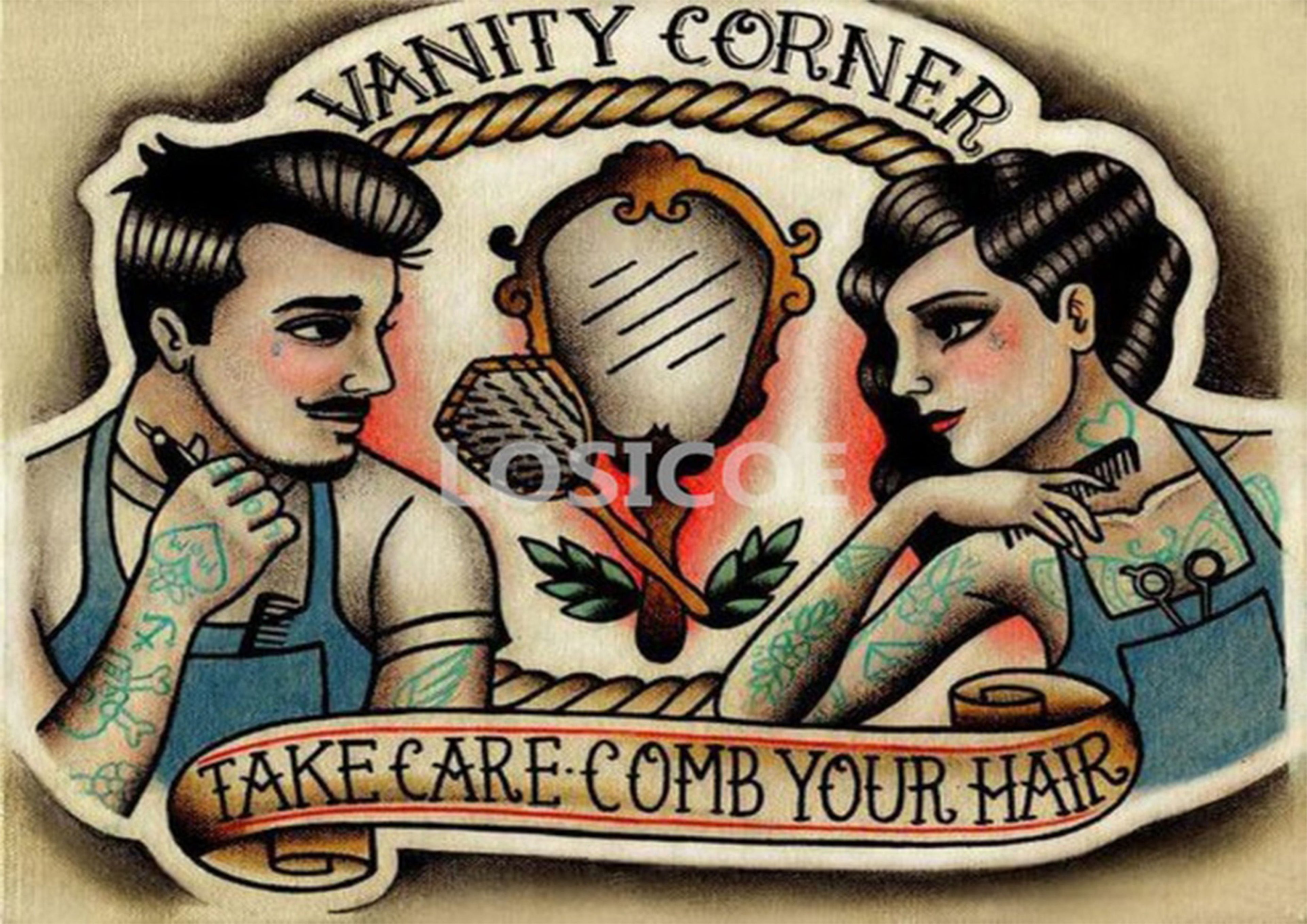 Barbería 036 - Cuadro canvas Canvaradas