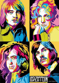 Led Zeppelin 002 - cuadro decorativo en canvas