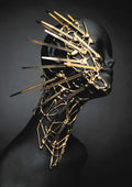 Negro y Dorado 113 - cuadro decorativo en canvas