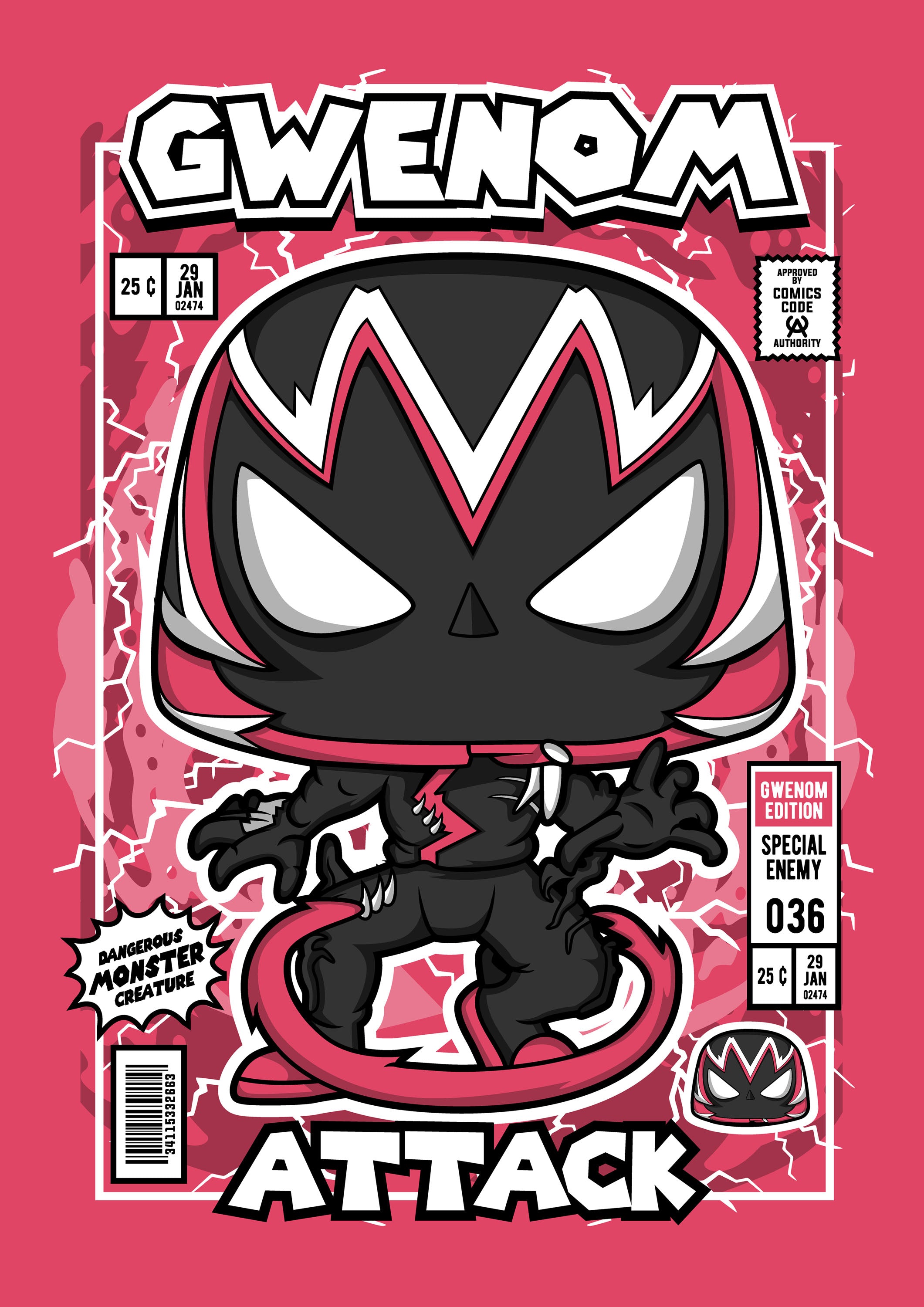 Funko Marvel 035 - cuadro decorativo en canvas