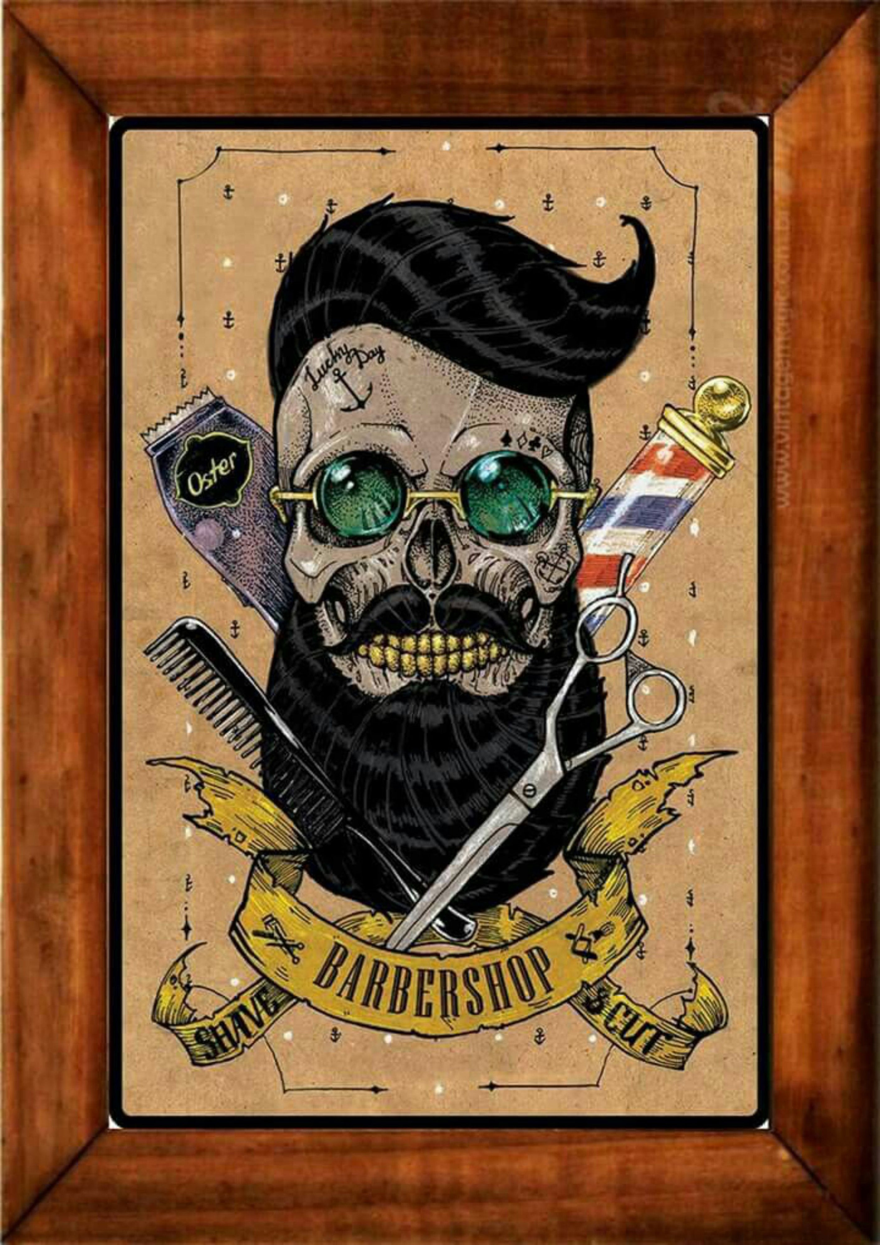 Barbería 038 - Cuadro canvas Canvaradas