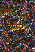 League of Legends 001 - cuadro gamer decorativo en canvas