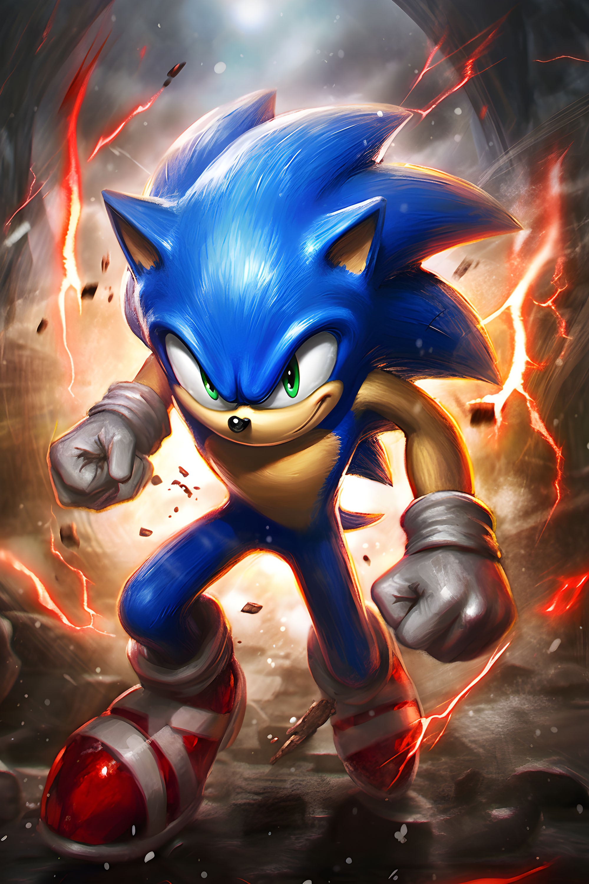 Sonic 034 - cuadro gamer decorativo en canvas