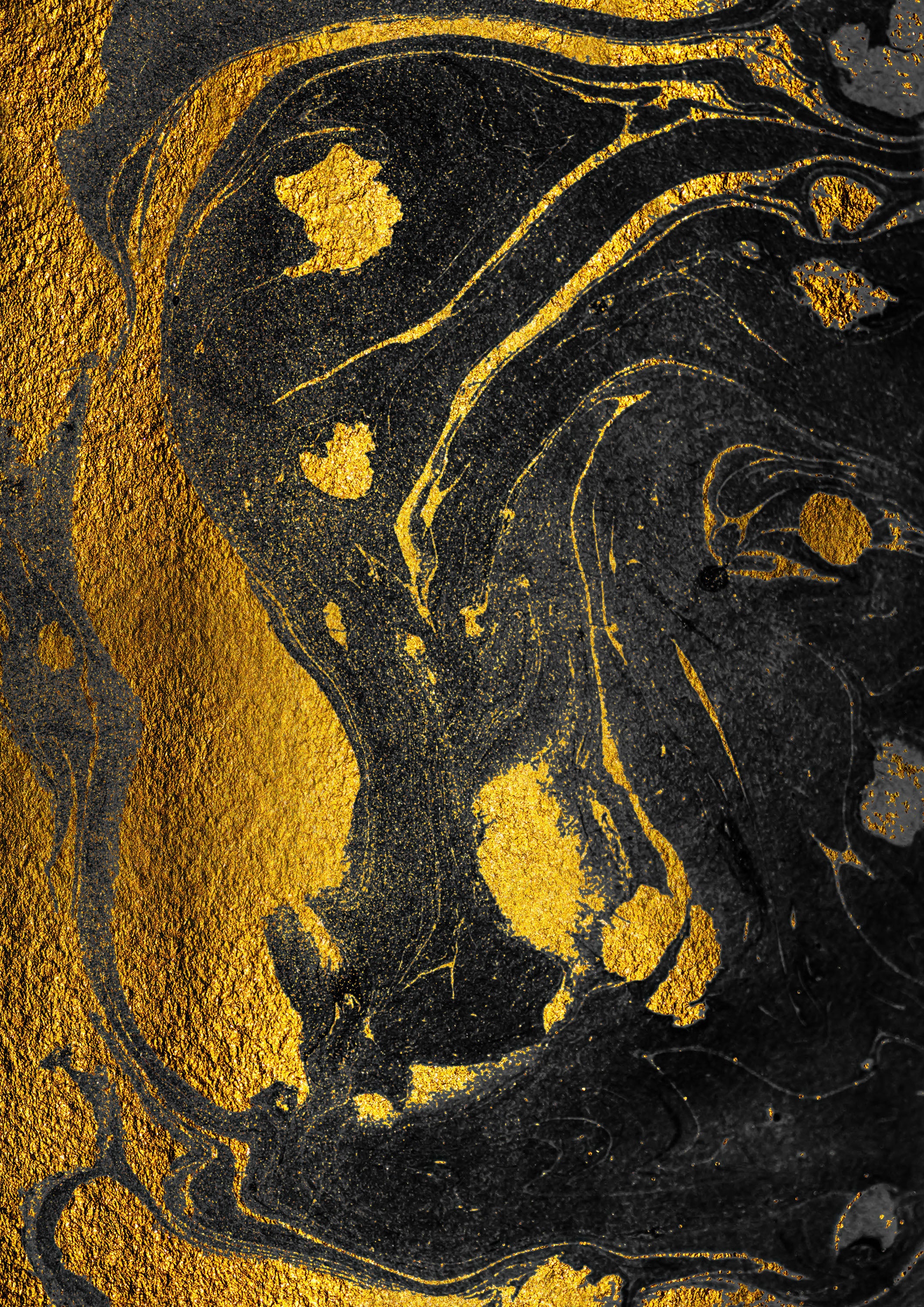 Negro y Dorado 003 - cuadro decorativo en canvas