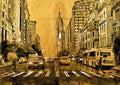 Negro y Dorado 200 - cuadro decorativo en canvas