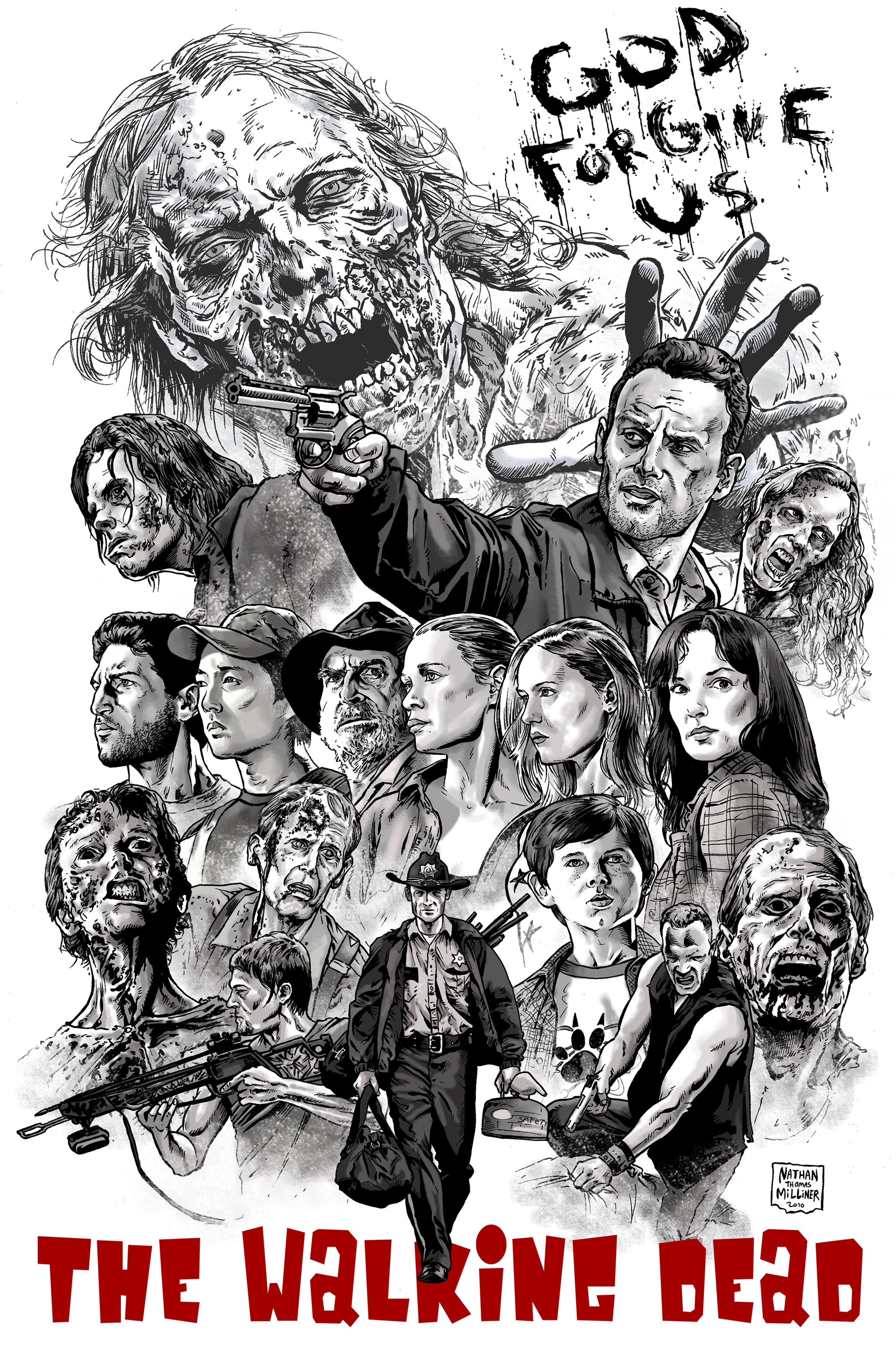 The Walking Dead 001 - cuadro decorativo en canvas