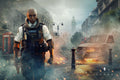 Rainbow Six 001 - cuadro gamer decorativo en canvas