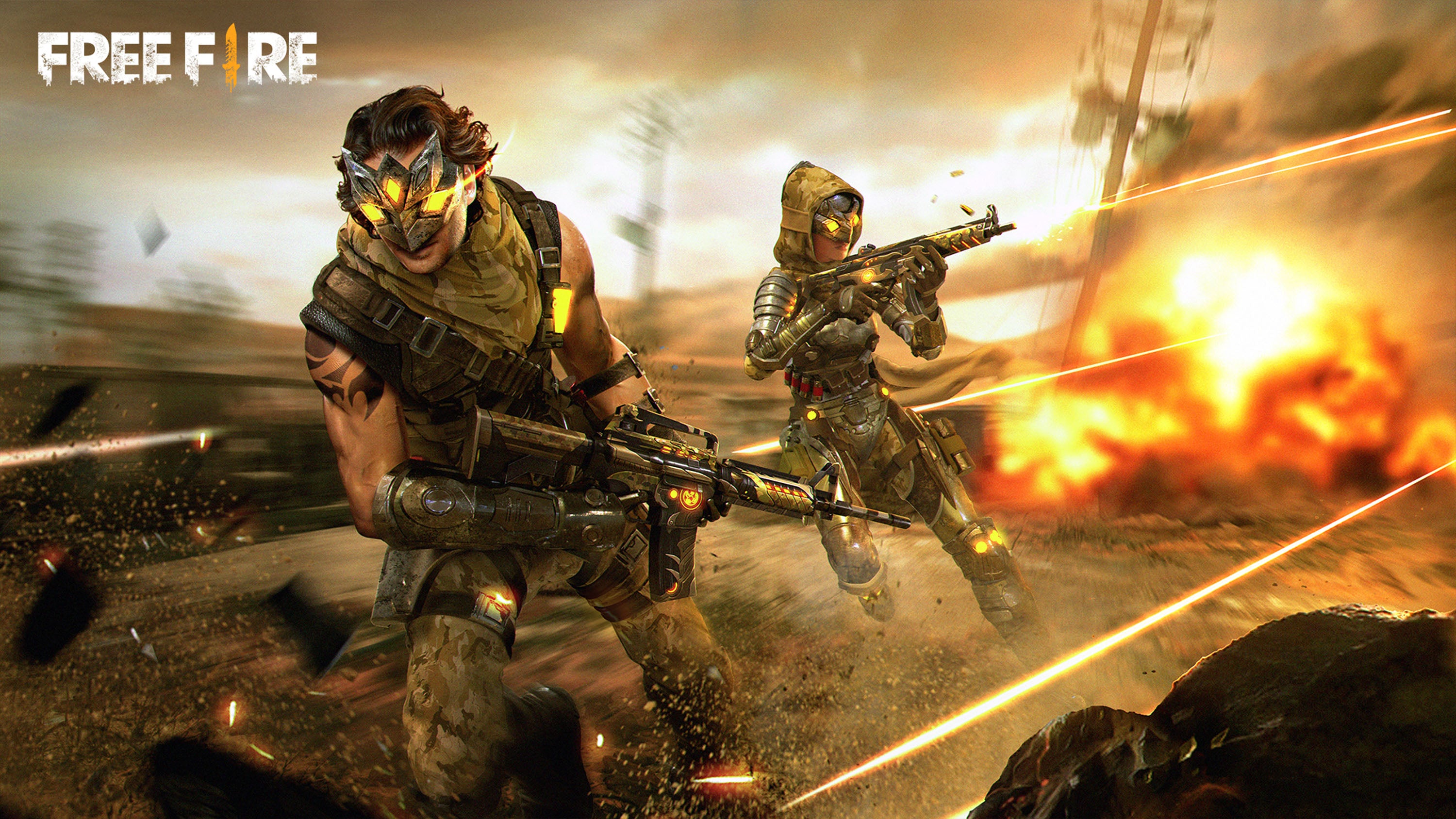 Free Fire 004 - cuadro gamer decorativo en canvas