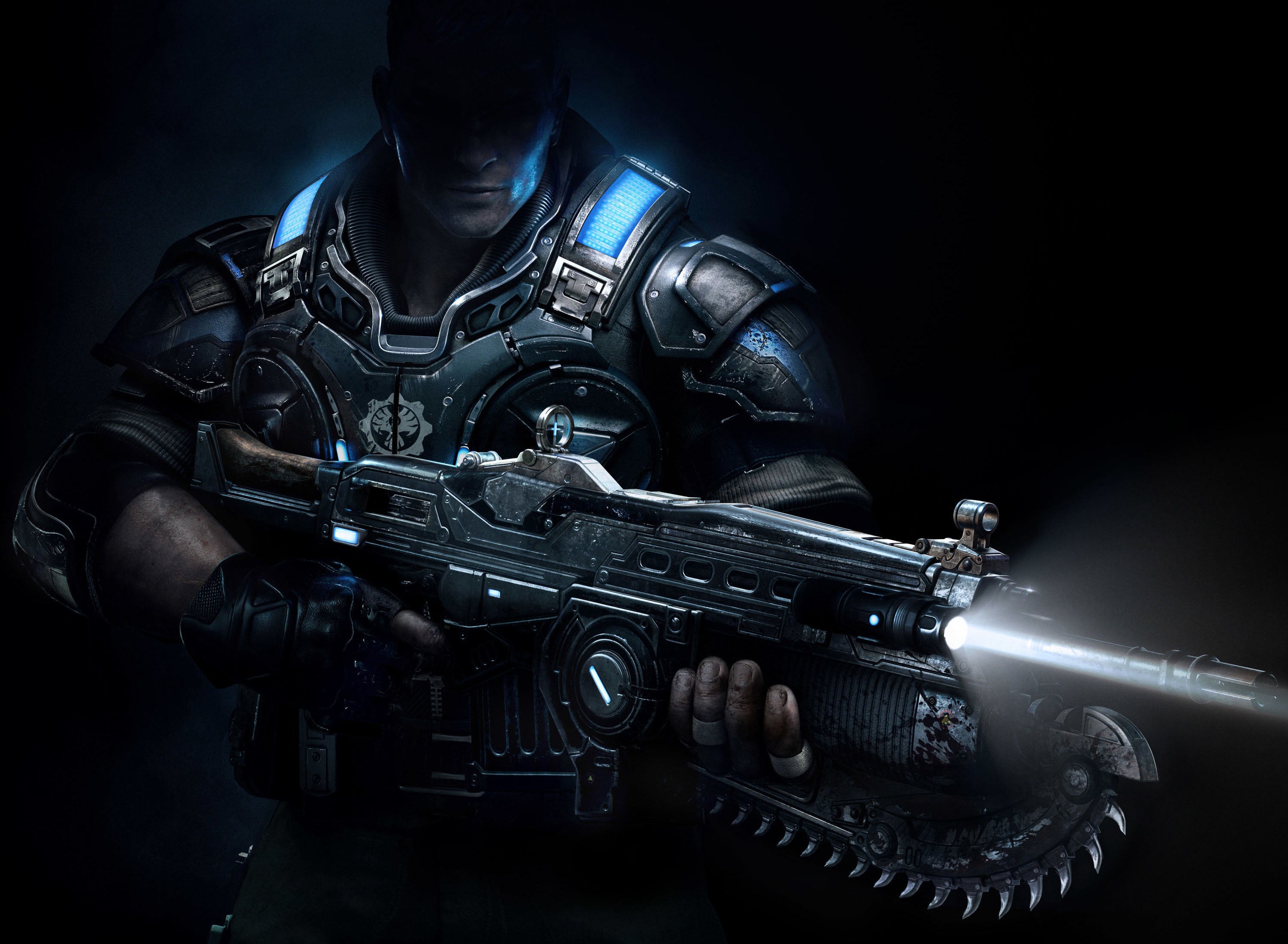 Gears 001 - cuadro gamer decorativo en canvas