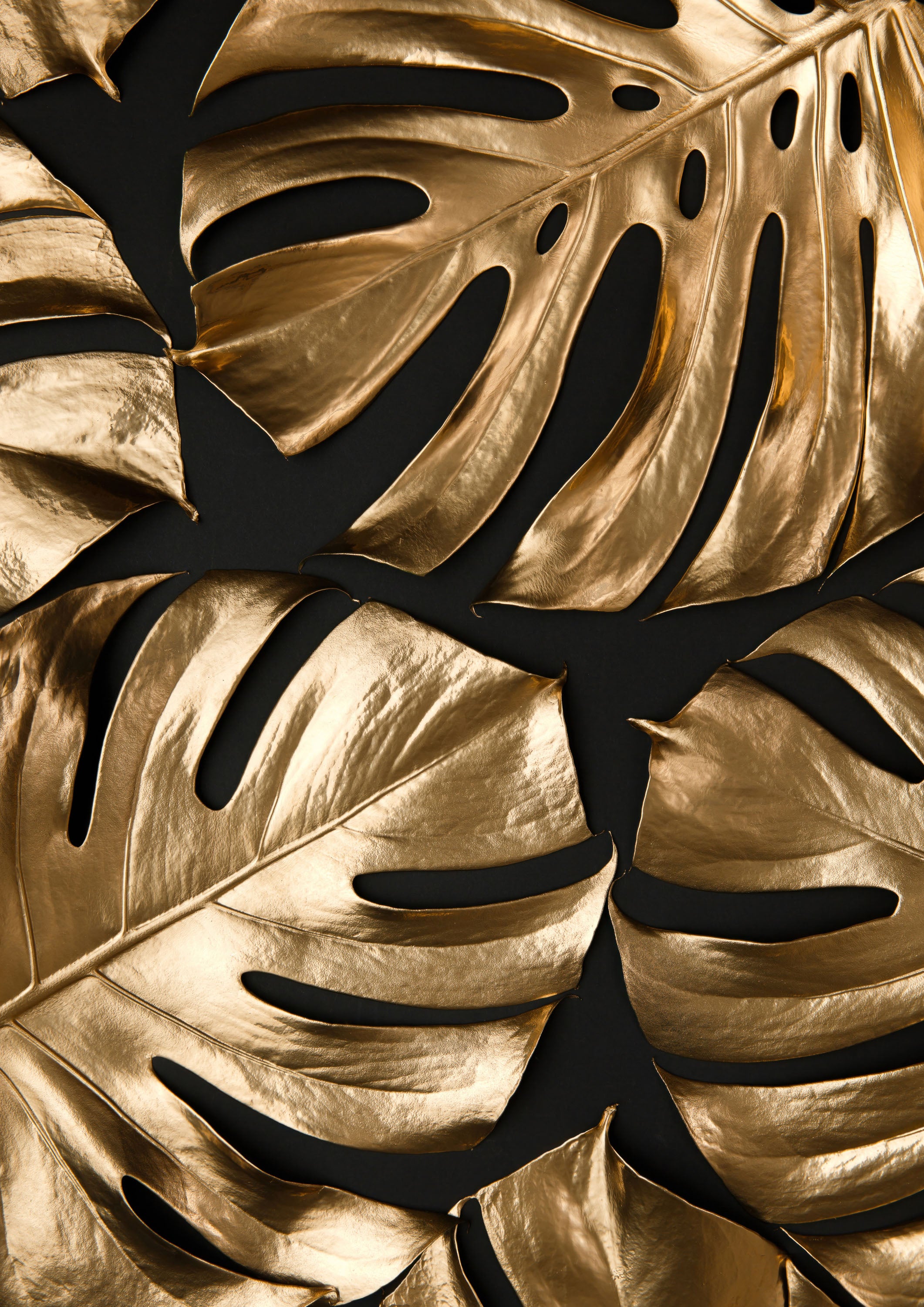Negro y Dorado 055 - cuadro decorativo en canvas