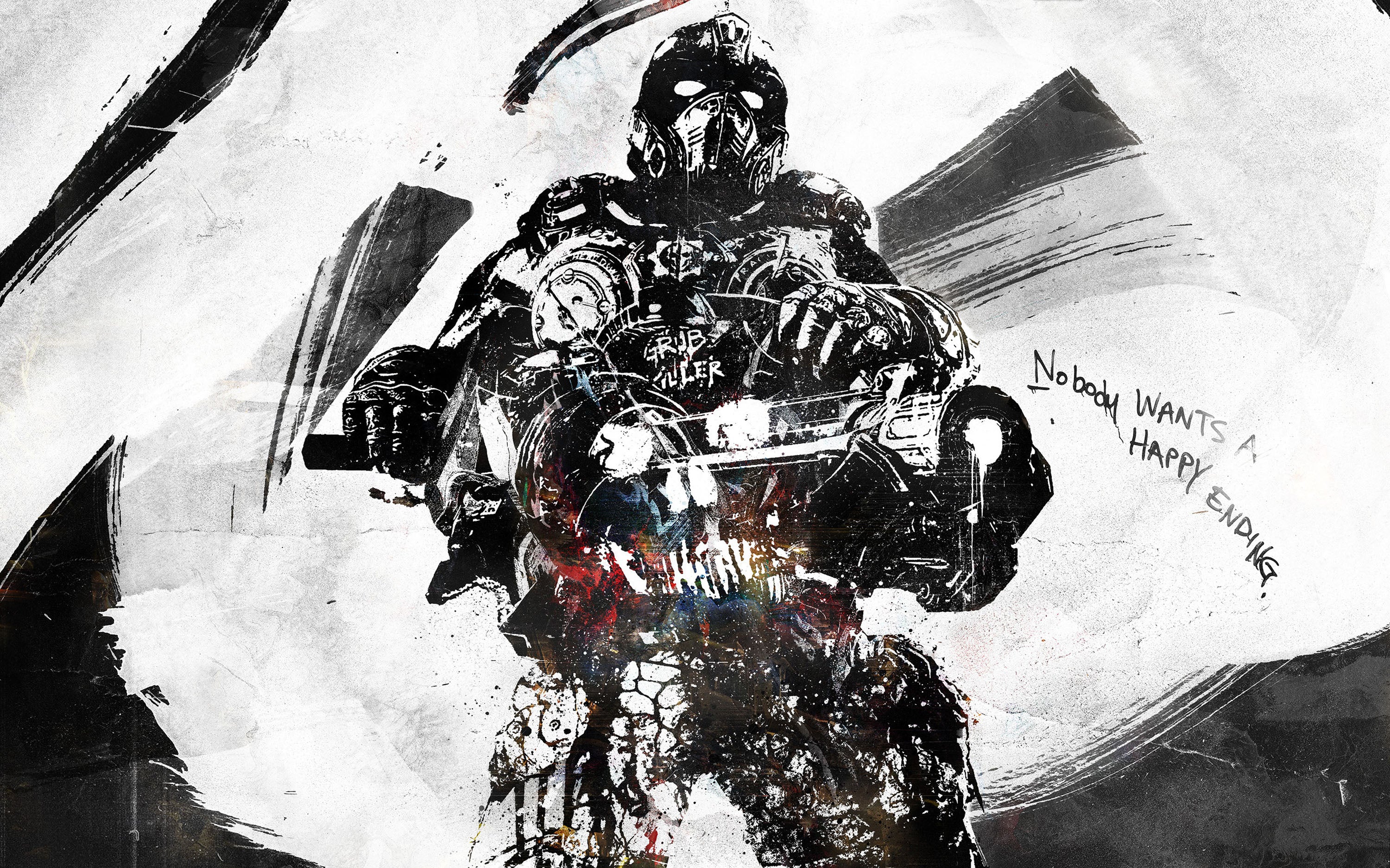 Gears 006 - cuadro gamer decorativo en canvas