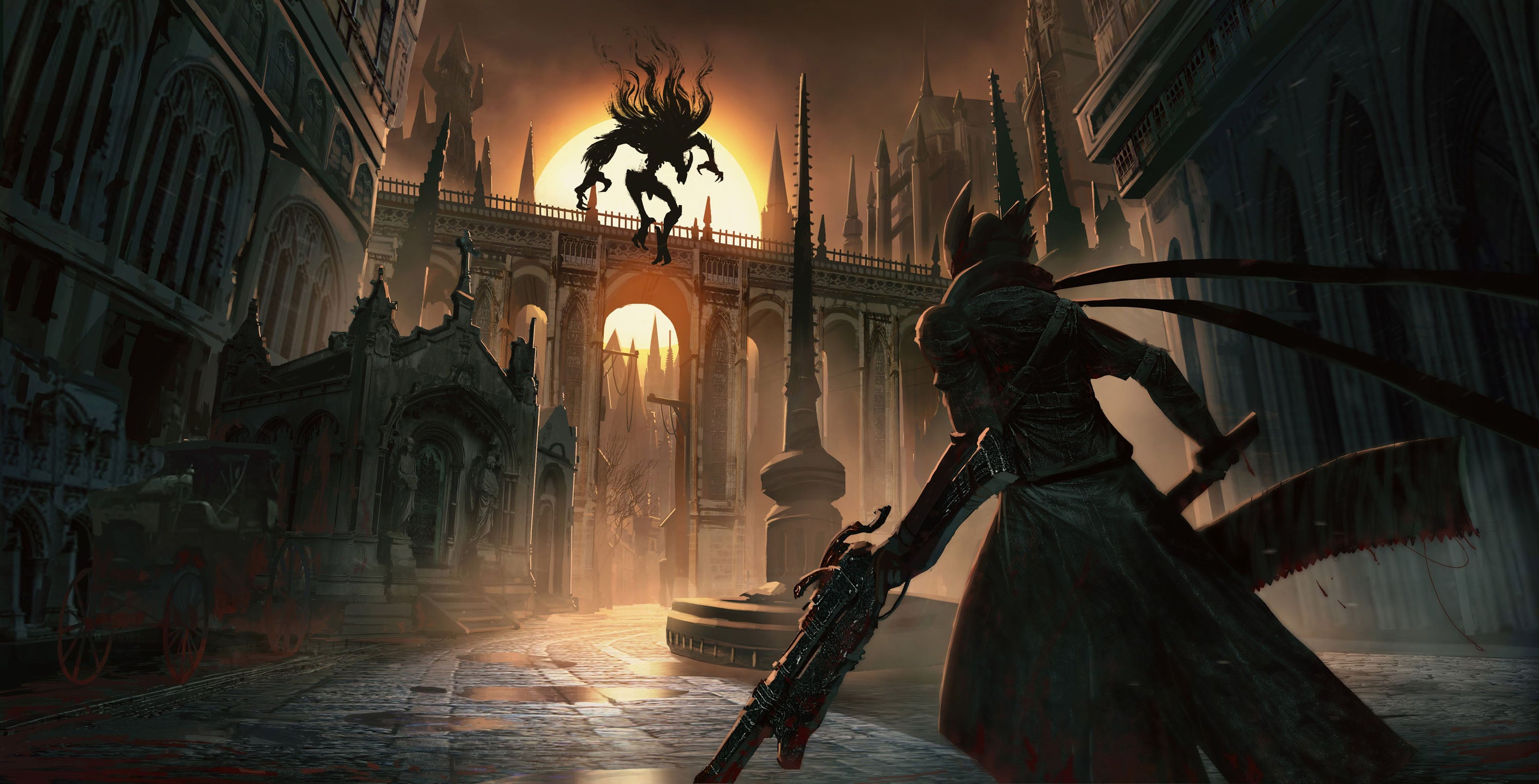 Bloodborne 005 - cuadro gamer decorativo en canvas