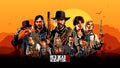 Red Dead Redemption 001 - cuadro gamer decorativo en canvas