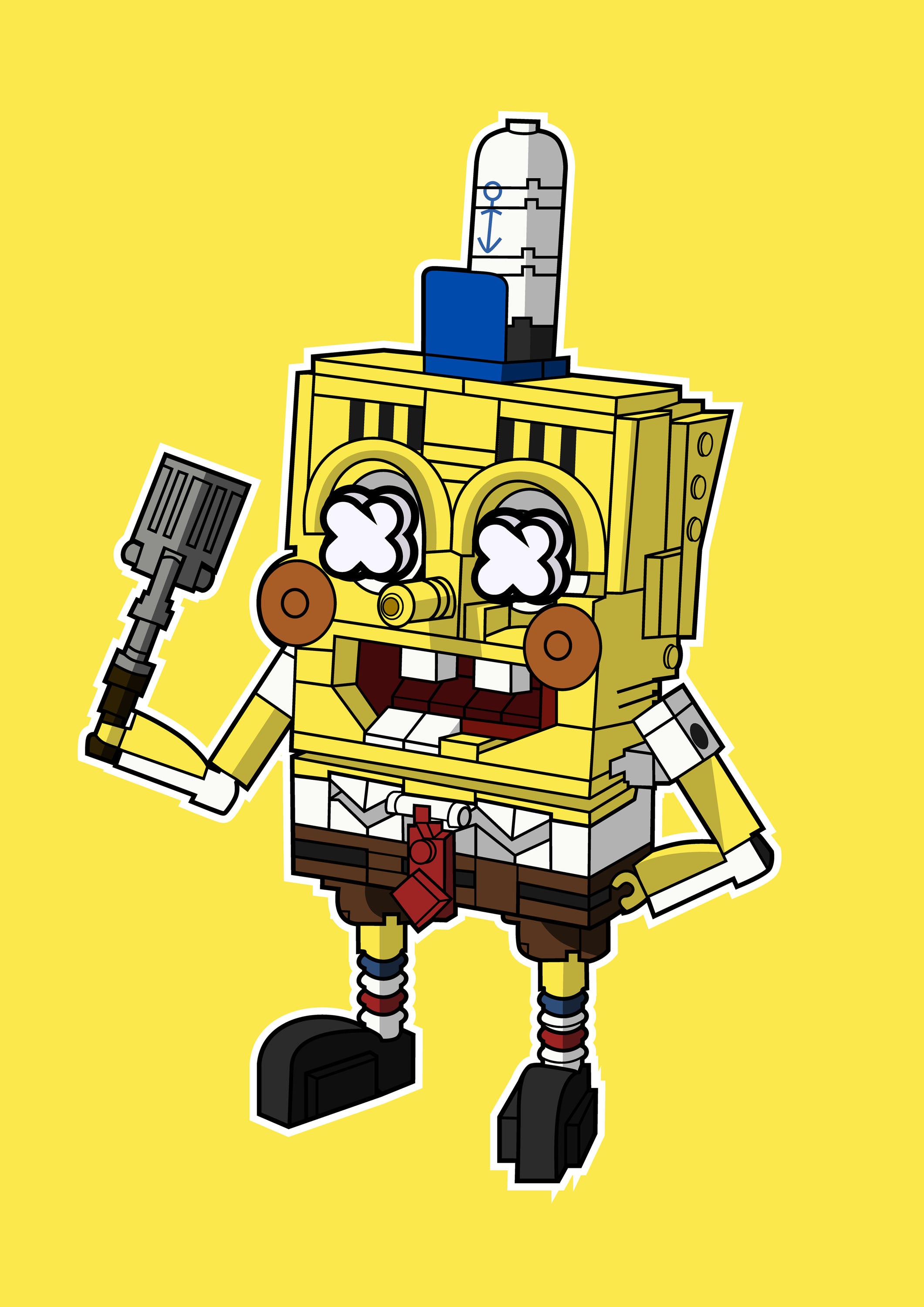 Funko Lego 006 - cuadro decorativo en canvas