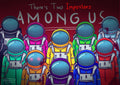 Among Us 012 - cuadro gamer decorativo en canvas