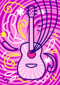 Música Artística 047 - cuadro decorativo en canvas