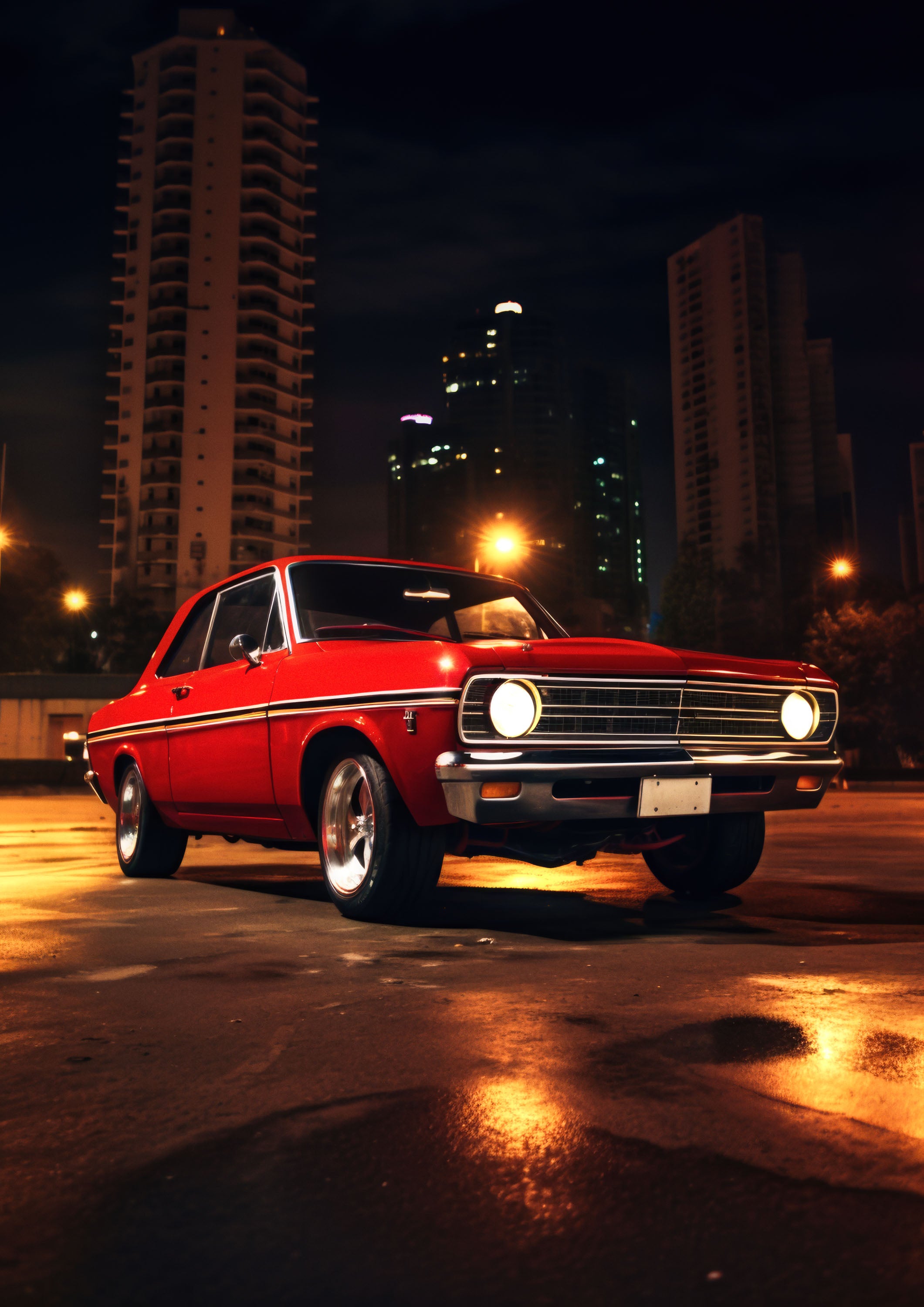 Coches 204 - cuadro decorativo en canvas
