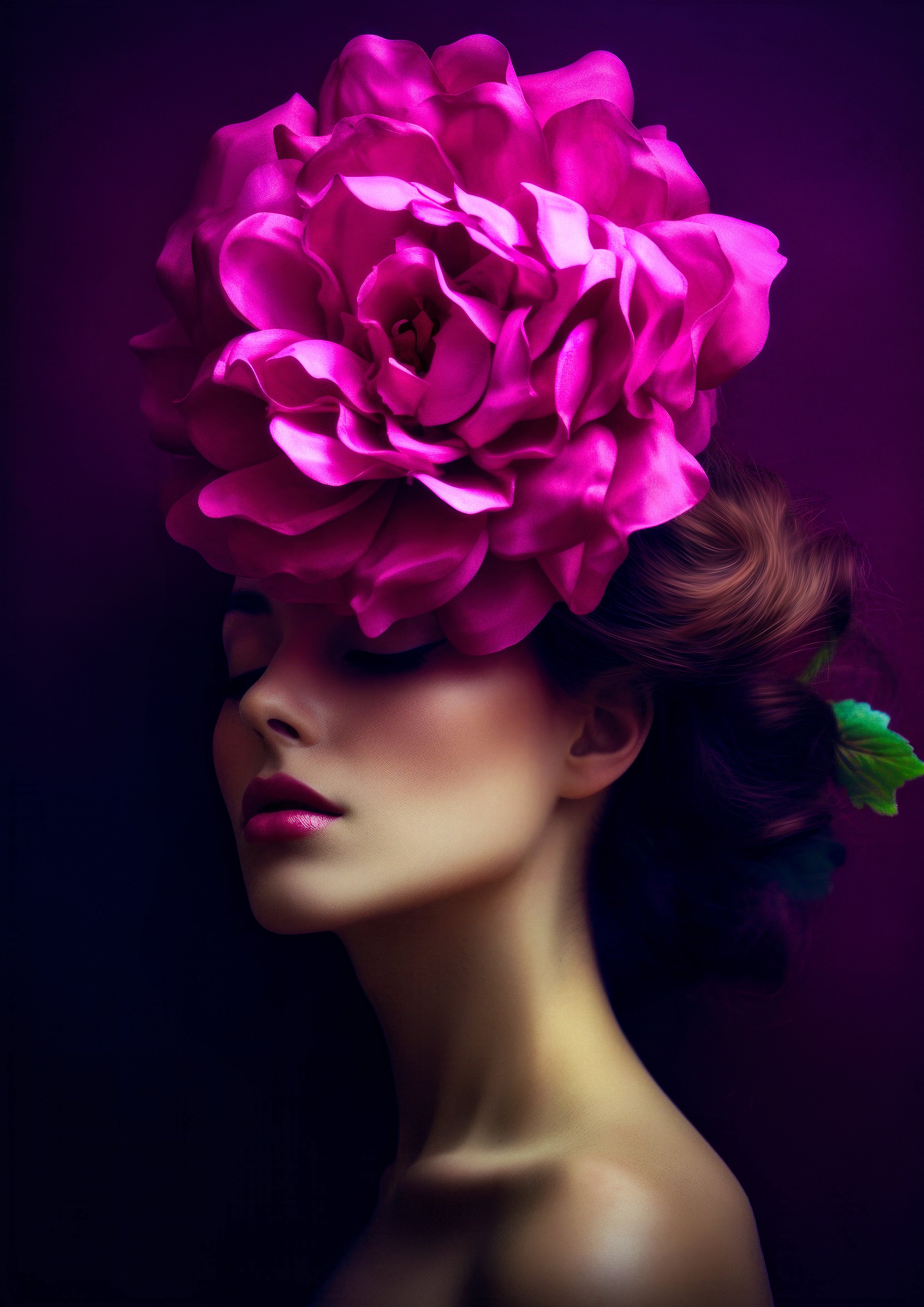 Mujer floral 052 - Cuadro canvas Canvaradas