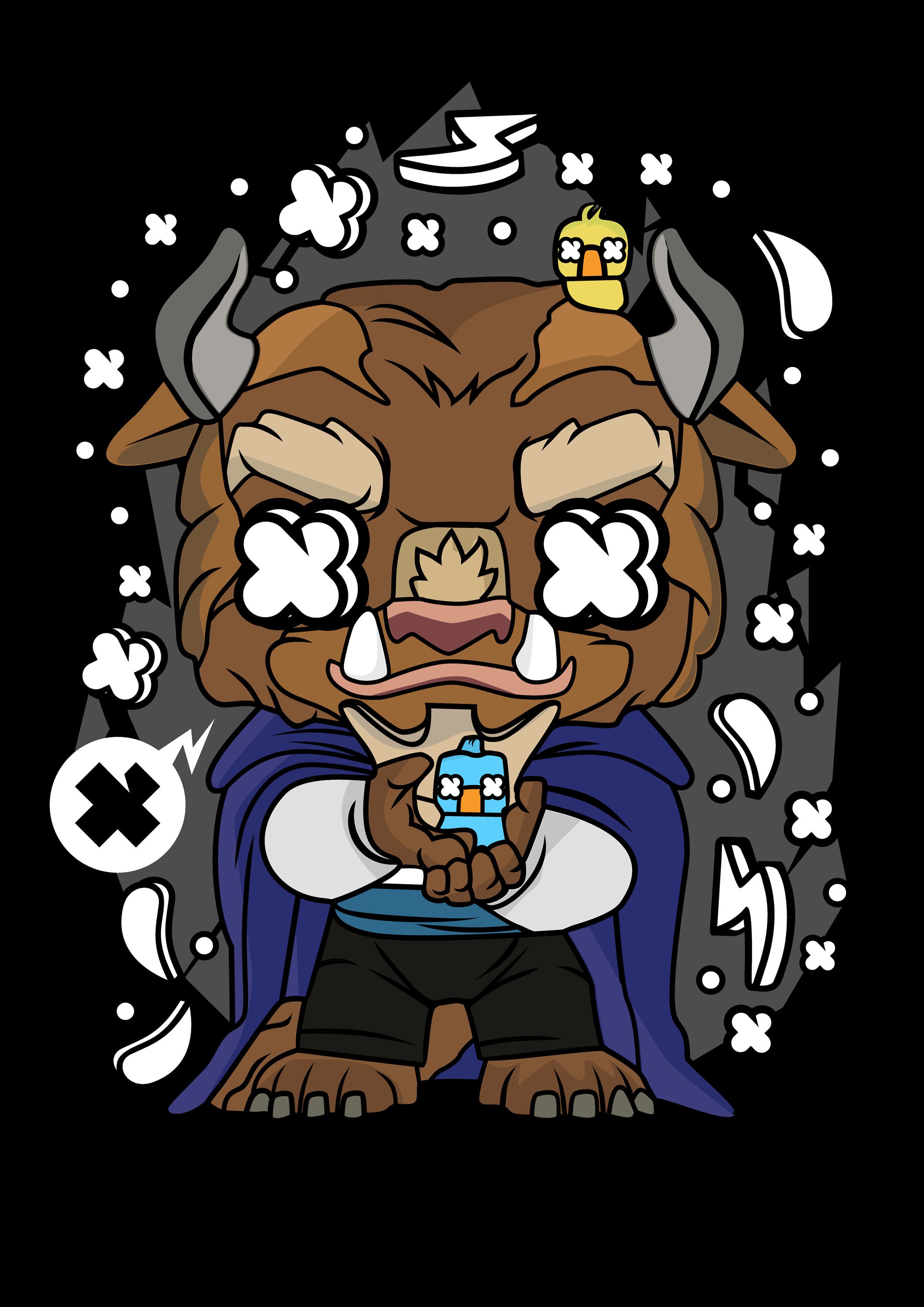 Funko Caricaturas 041 - cuadro decorativo en canvas