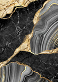 Negro y Dorado 005 - cuadro decorativo en canvas