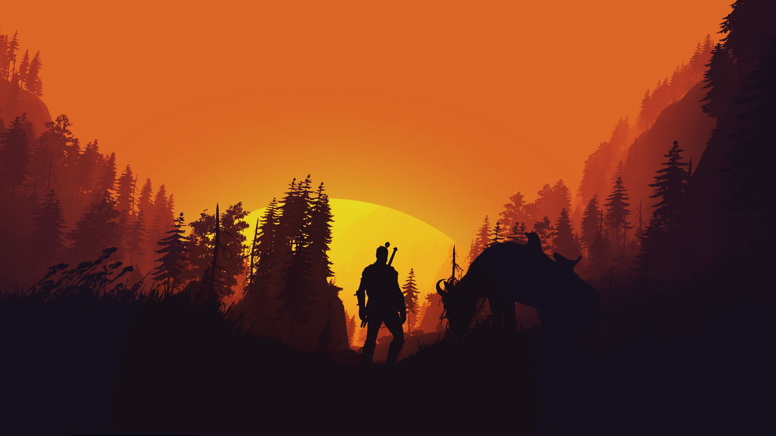 The Witcher 005 - cuadro gamer decorativo en canvas