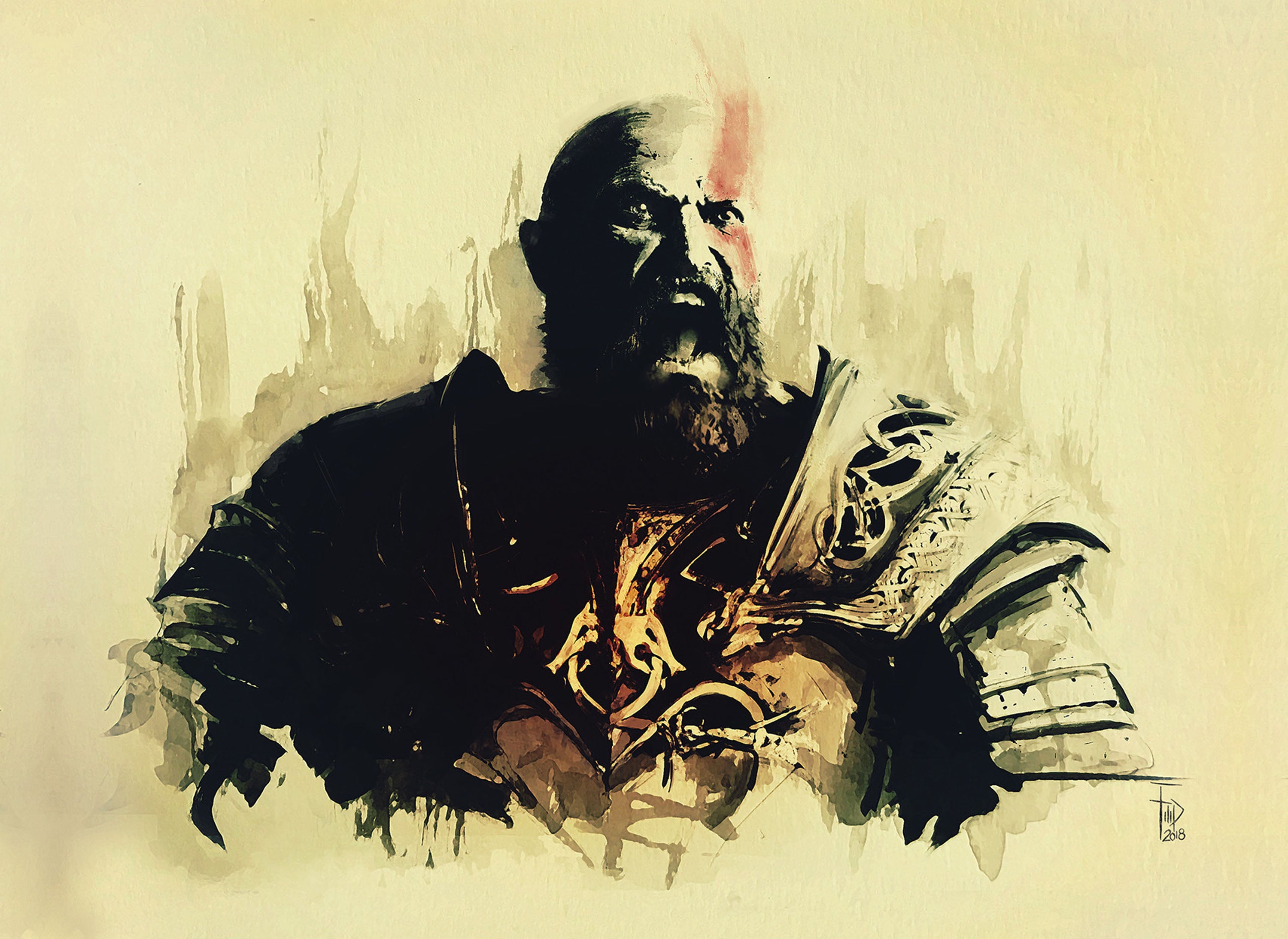 God of War 009 - cuadro gamer decorativo en canvas