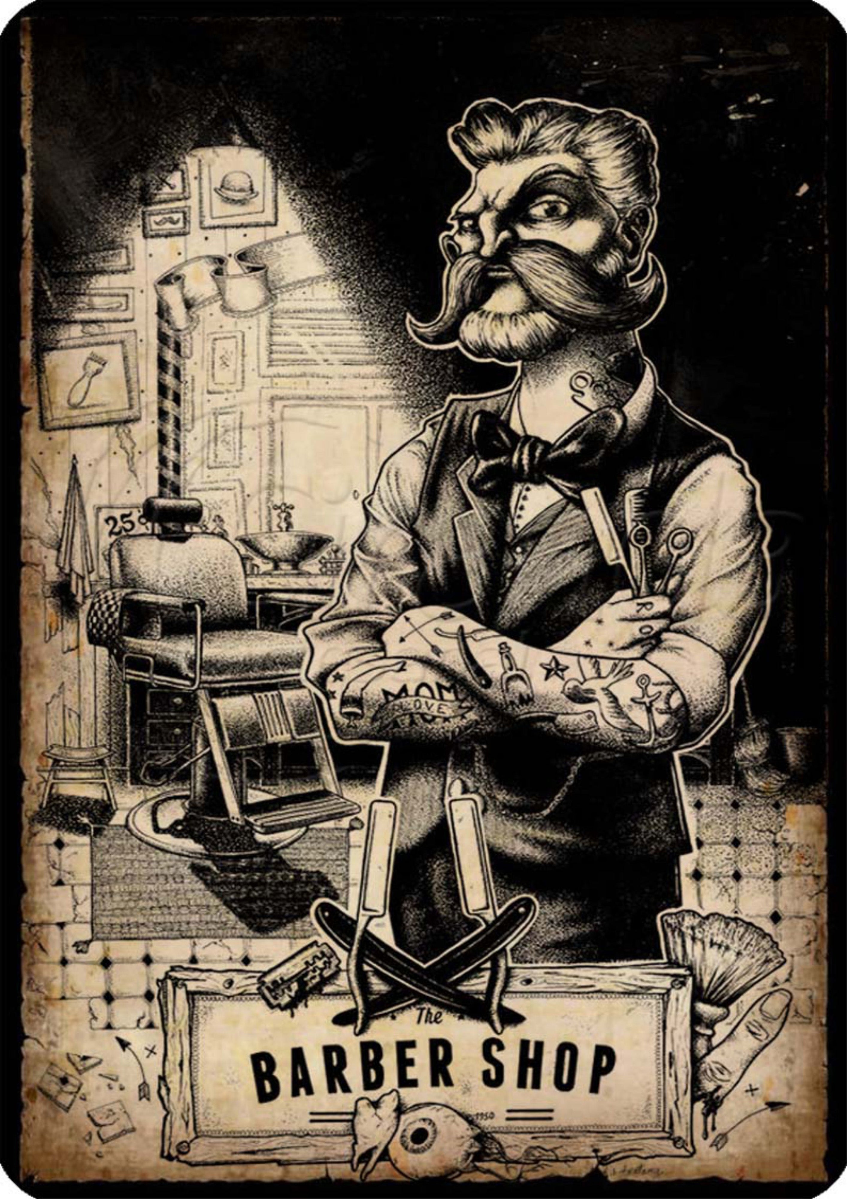 Barbería 078 - Cuadro canvas Canvaradas