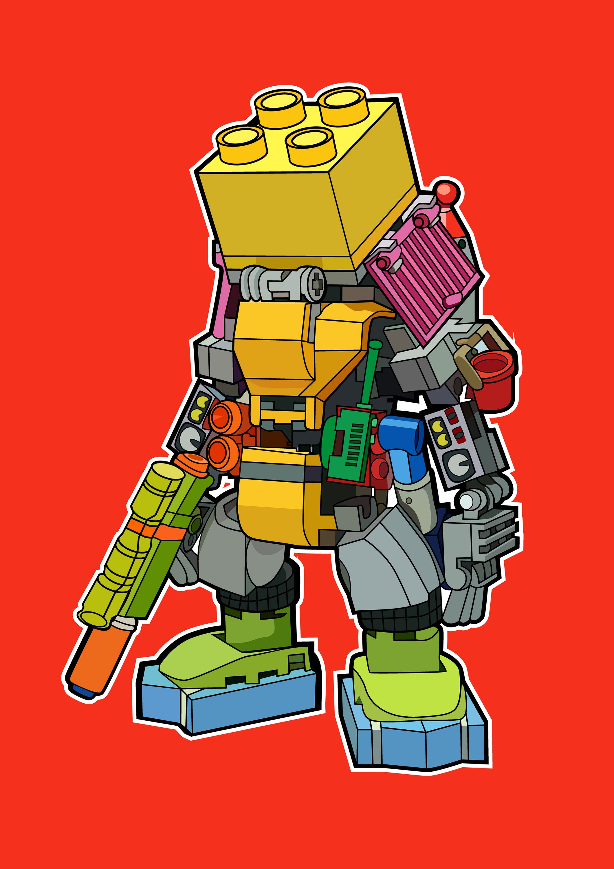 Funko Lego 034 - cuadro decorativo en canvas