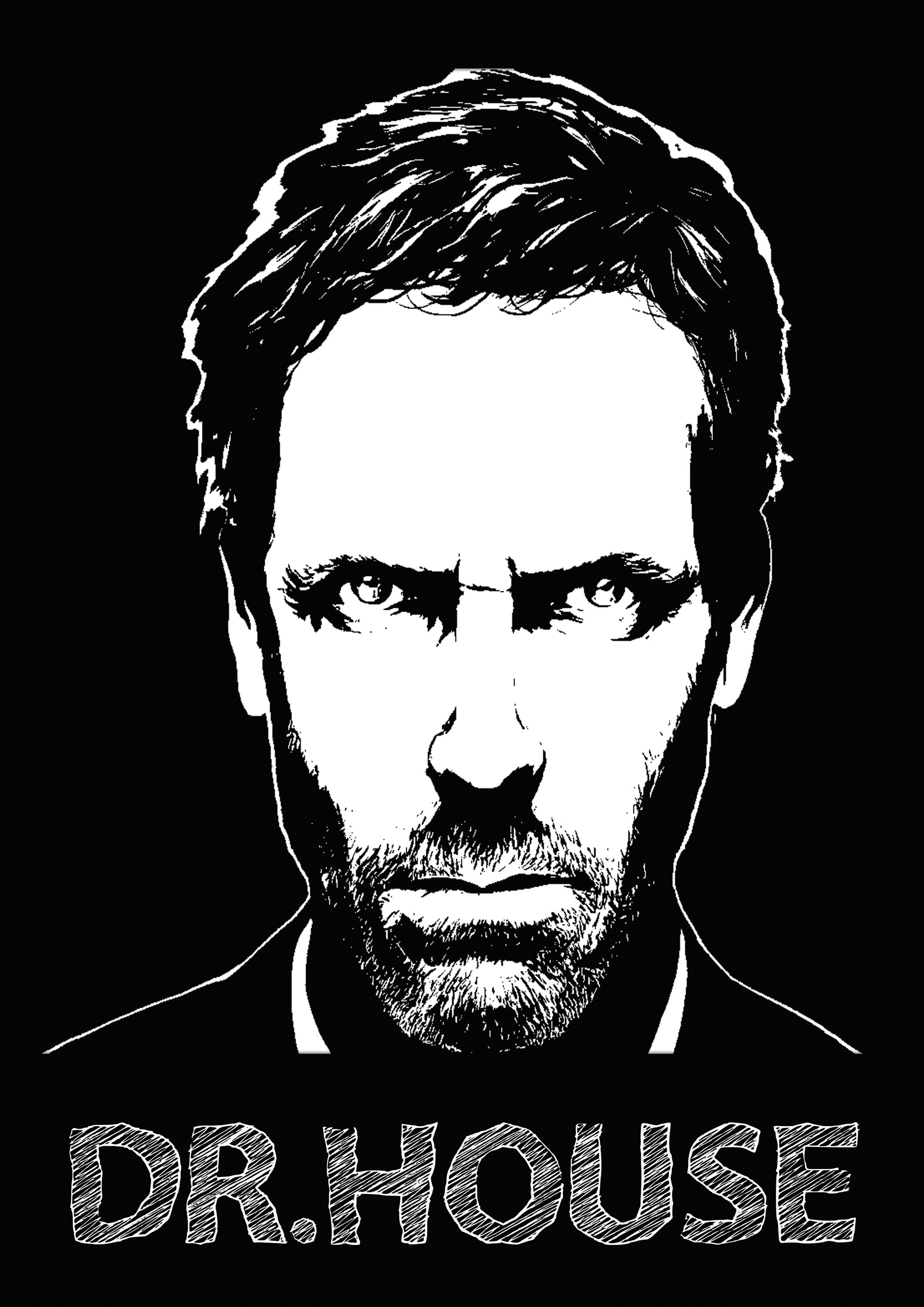 Dr. House 001 - cuadro decorativo en canvas