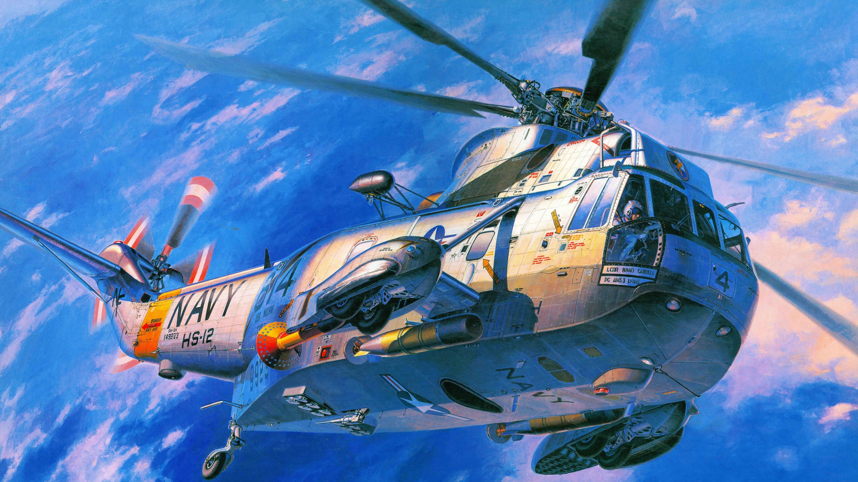 Helicópteros 003 - cuadro decorativo en canvas