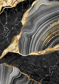 Negro y Dorado 019 - cuadro decorativo en canvas