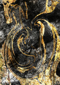 Negro y Dorado 002 - cuadro decorativo en canvas