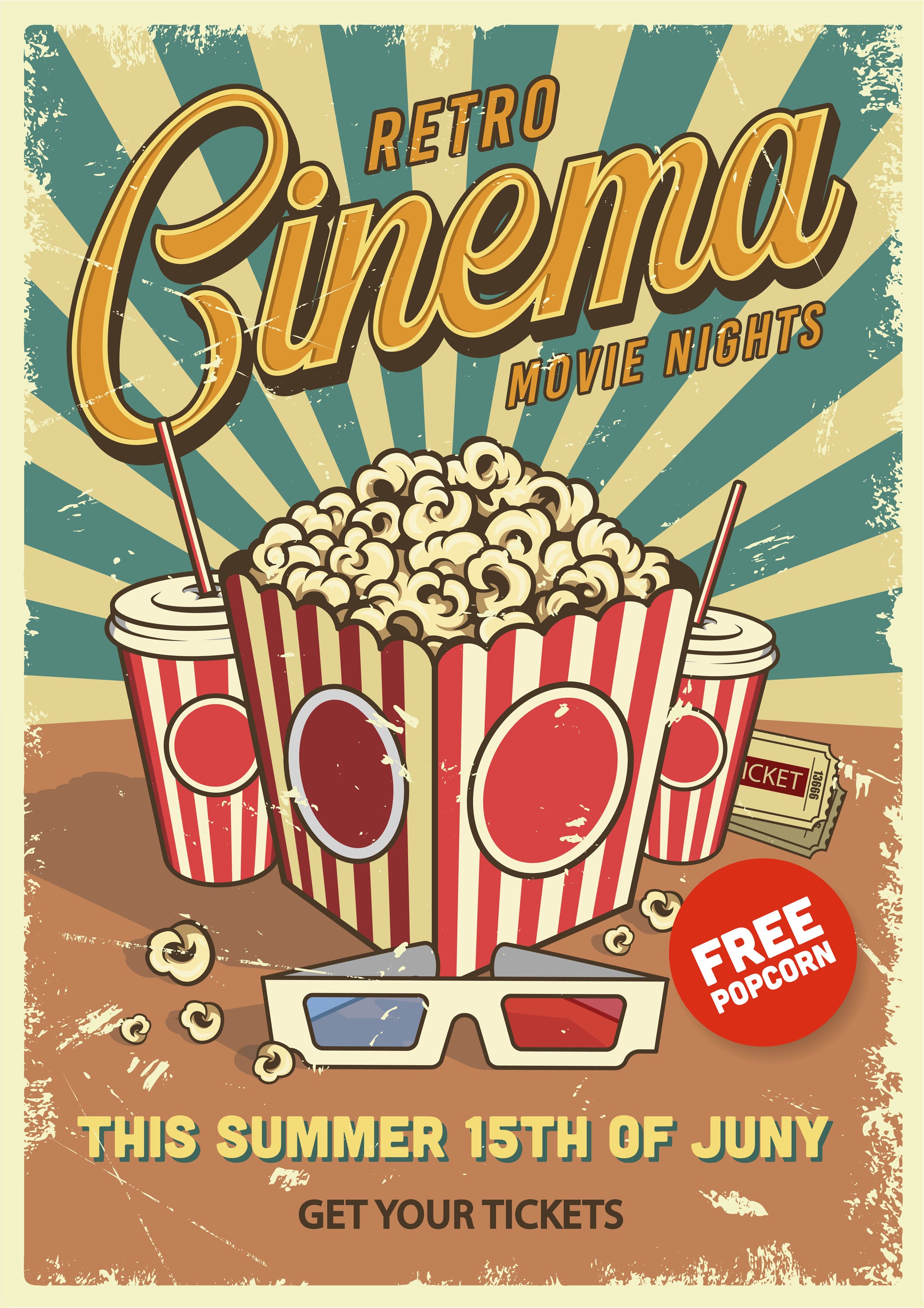 Cine 001 - cuadro decorativo en canvas