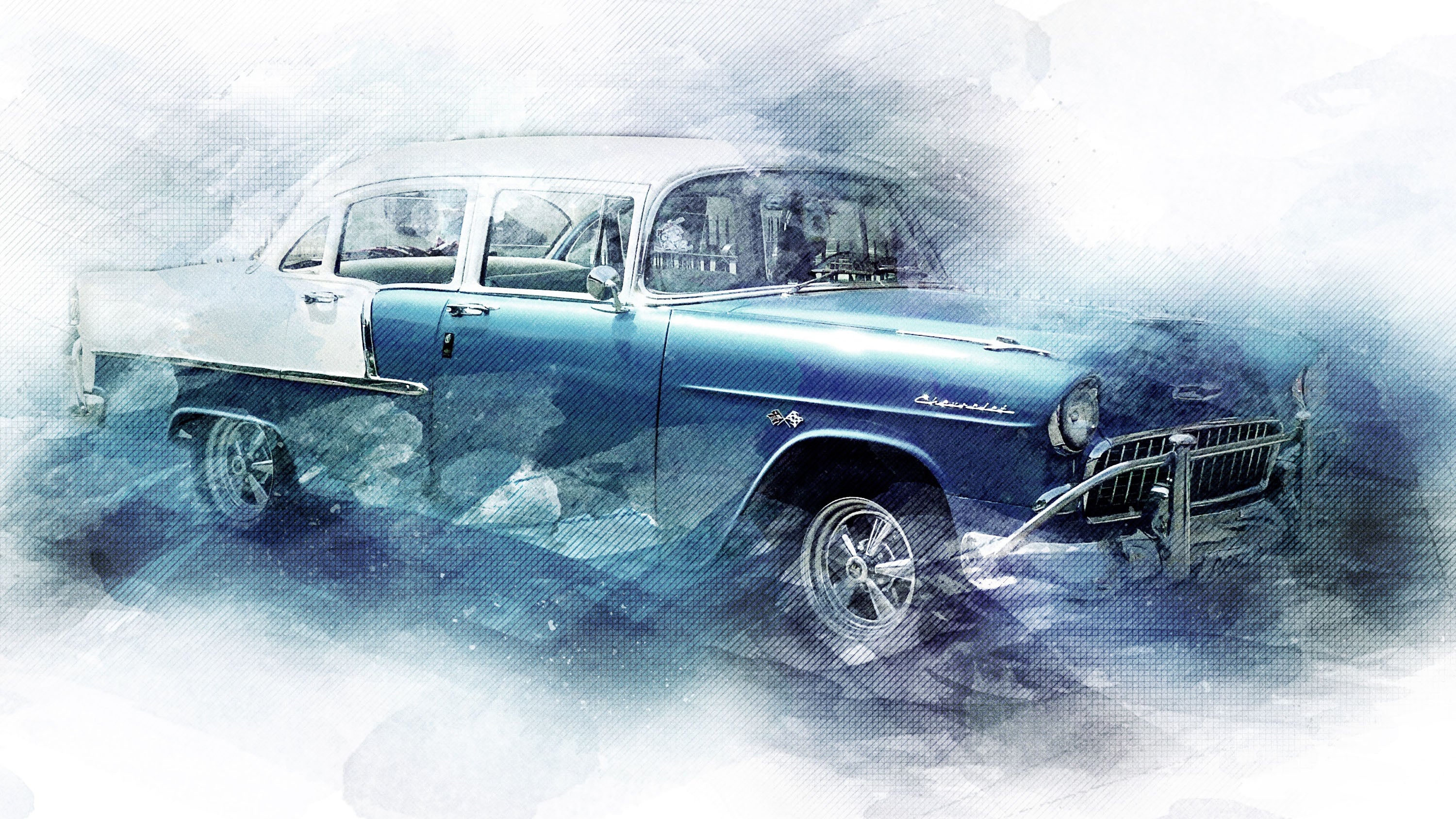 Coches 044 - cuadro decorativo en canvas